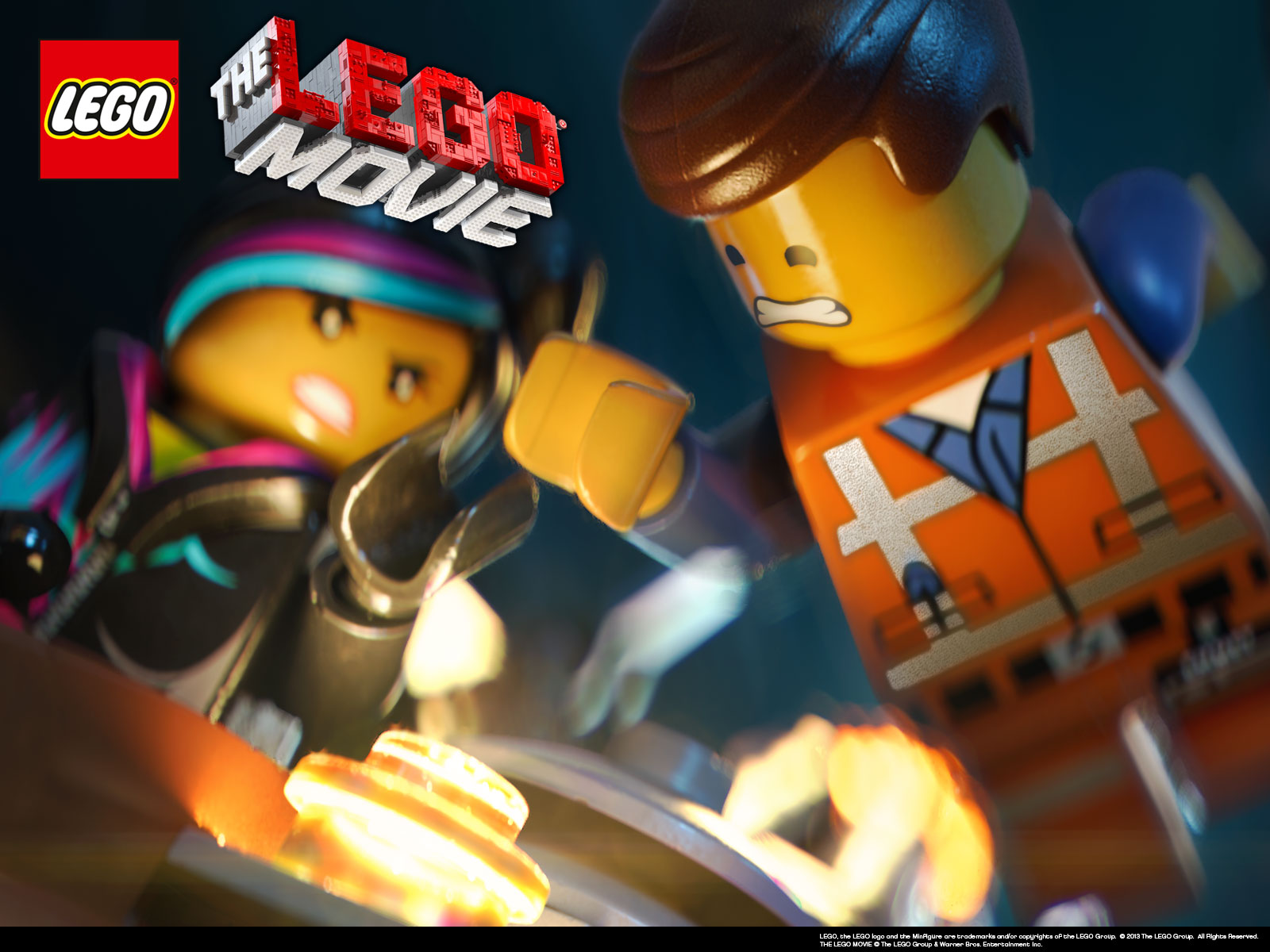 Завантажити шпалери безкоштовно Лего, Текст, Логотип, Фільм, Еммет (The Lego Movie), Wyldstyle (Фільм Lego), Lego Фільм картинка на робочий стіл ПК