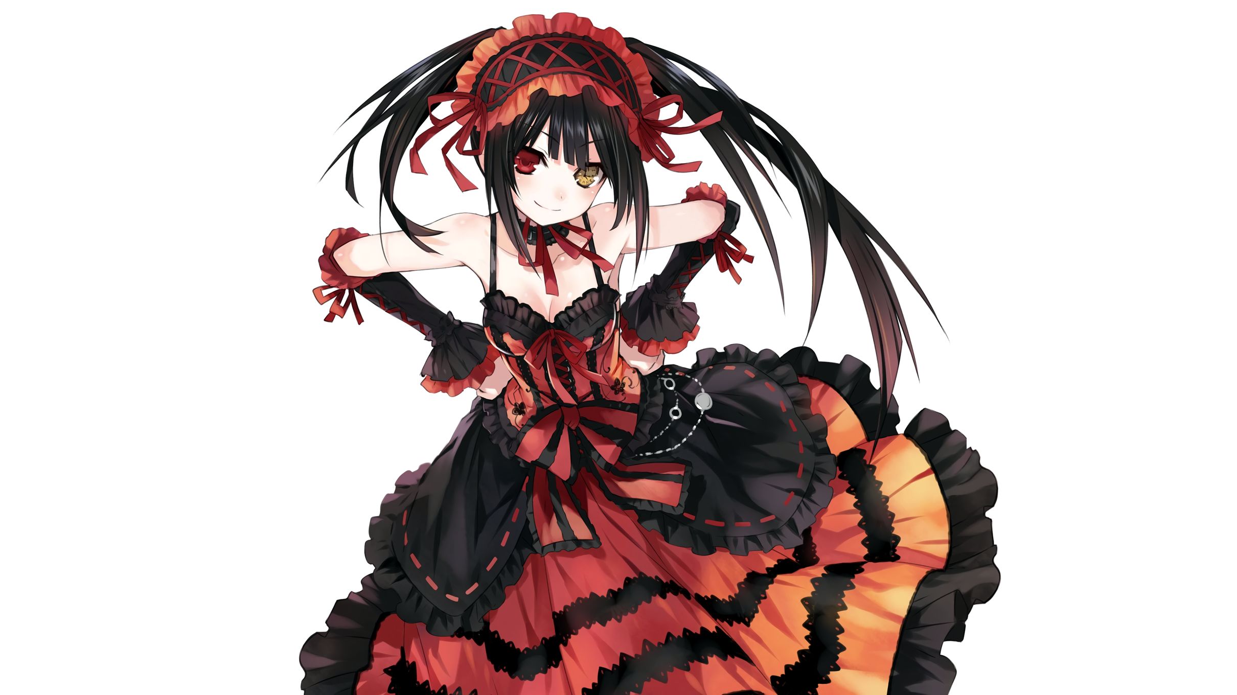 Handy-Wallpaper Animes, Datum A Live, Kurumi Tokisaki kostenlos herunterladen.