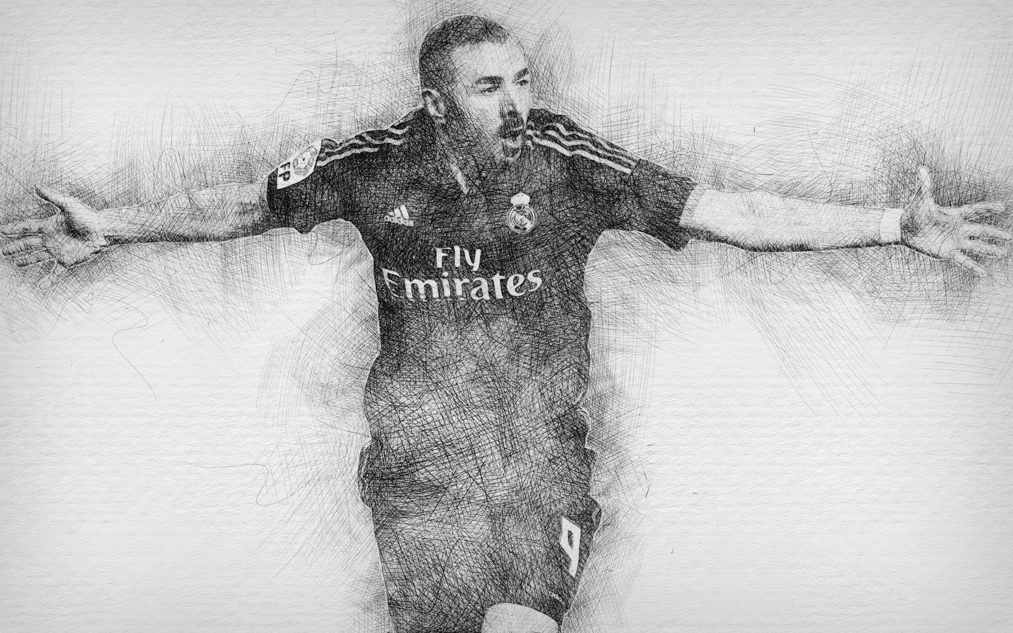 Download background sports, karim benzema, french, real madrid c f, soccer