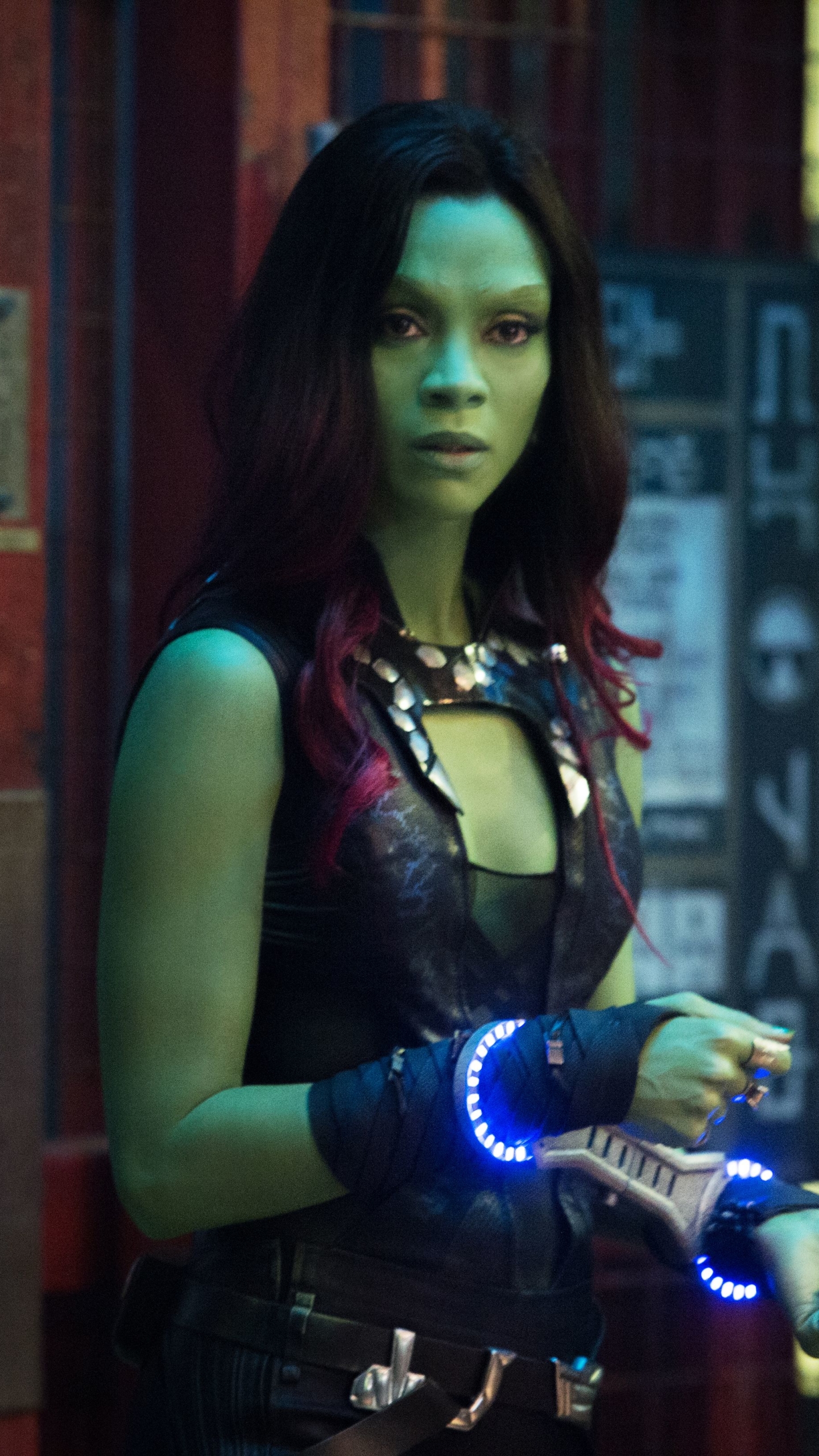 Download mobile wallpaper Movie, Guardians Of The Galaxy, Zoe Saldana, Gamora for free.