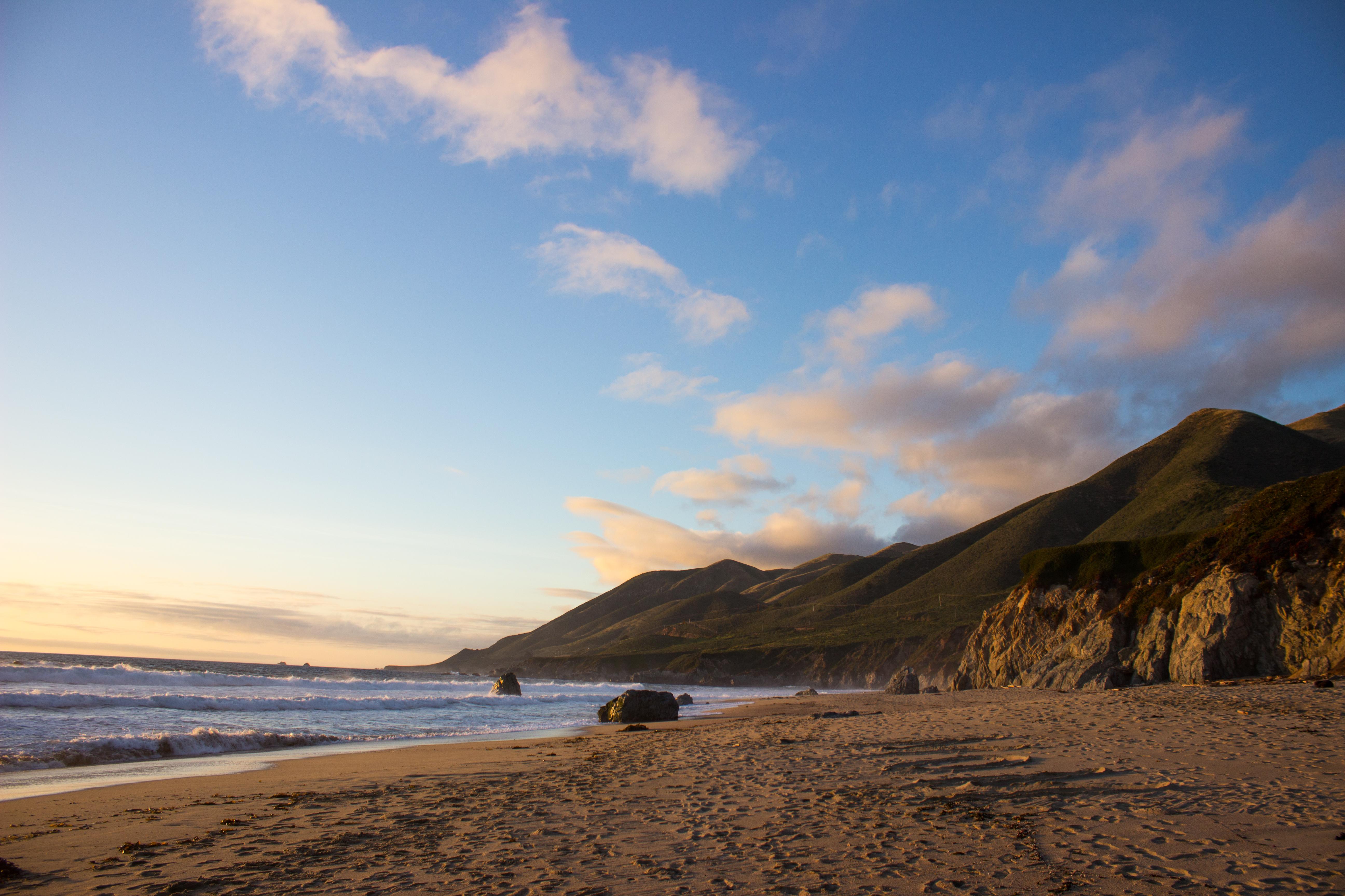 無料モバイル壁紙自然, ビーチ, 地平線, 海岸, 海洋, 地球, カリフォルニア, 空, 砂, ガラパタ ビーチをダウンロードします。