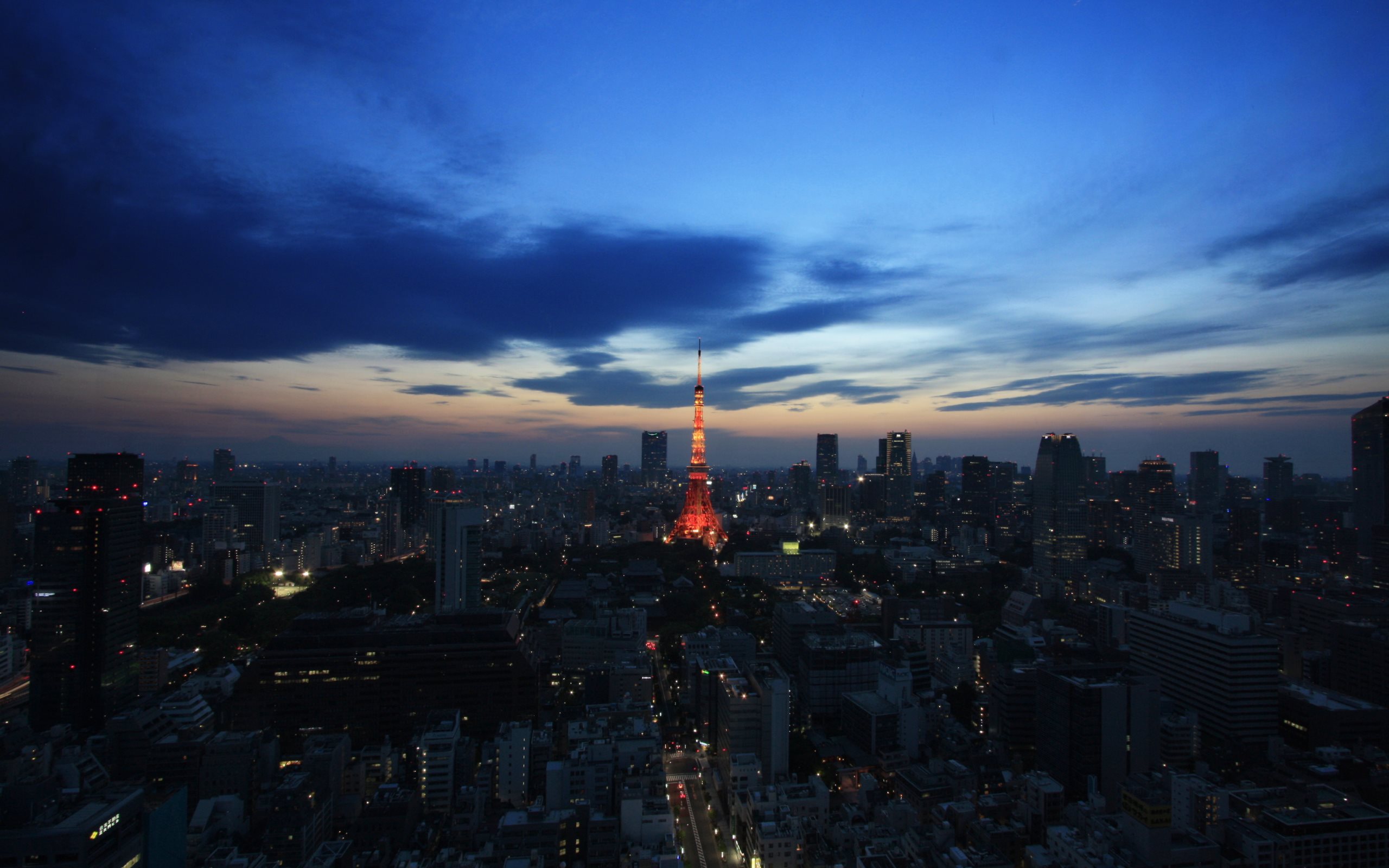 night, tokyo, man made, tokyo tower, tower
