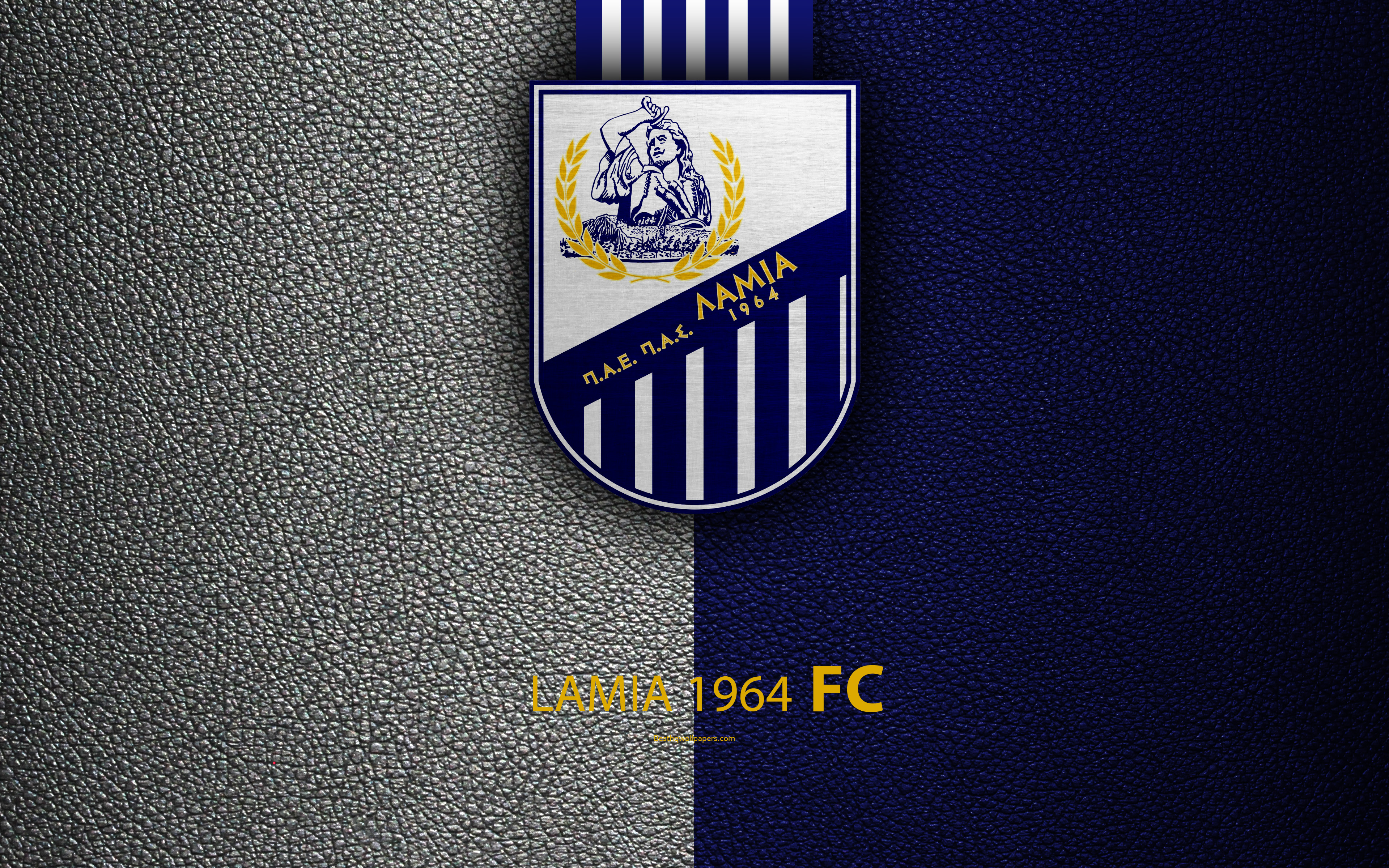 Laden Sie das Sport, Fußball, Logo, Emblem, Pas Lamia 1964-Bild kostenlos auf Ihren PC-Desktop herunter