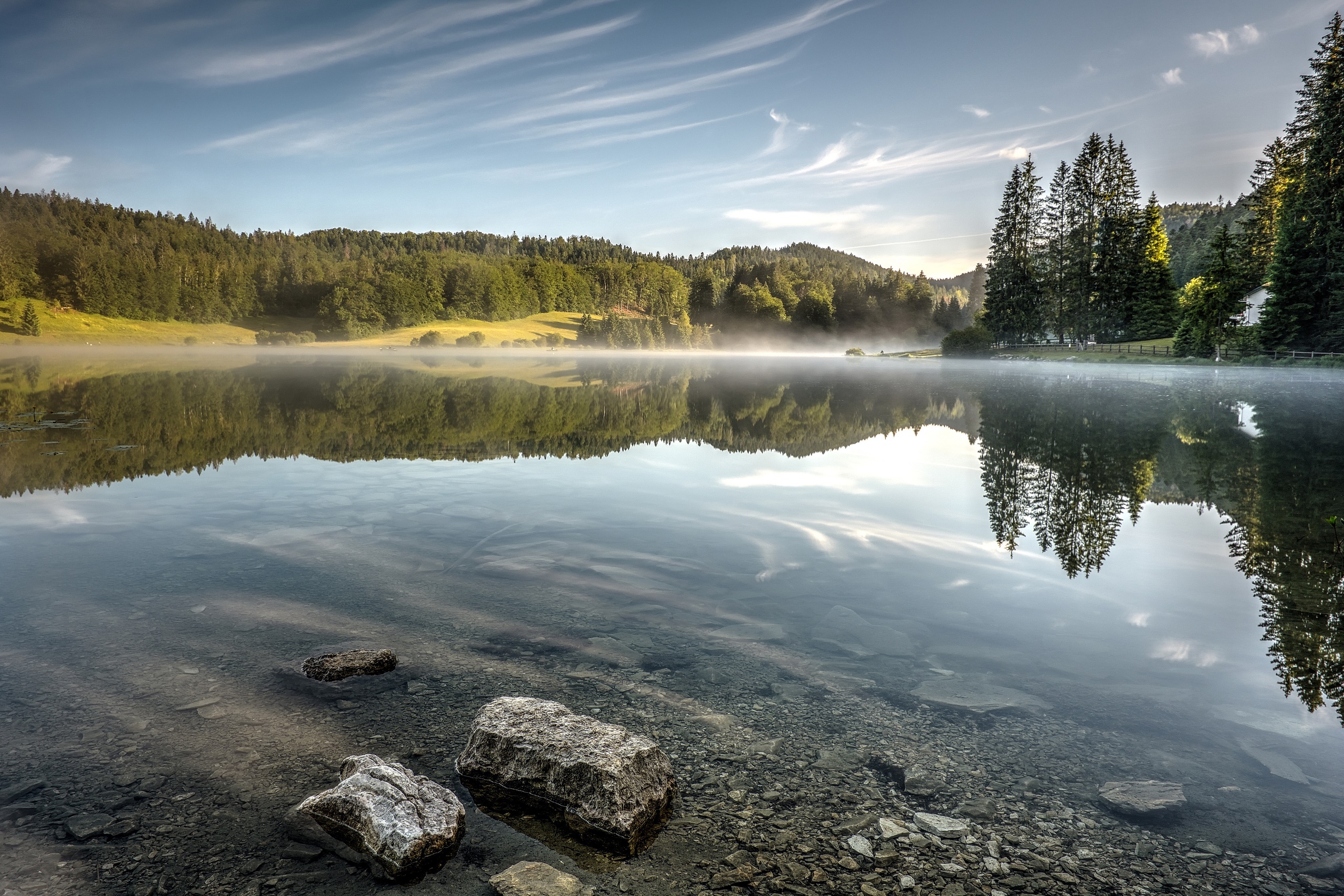 Descarga gratis la imagen Paisaje, Lagos, Lago, Bosque, Tierra/naturaleza, Reflejo en el escritorio de tu PC