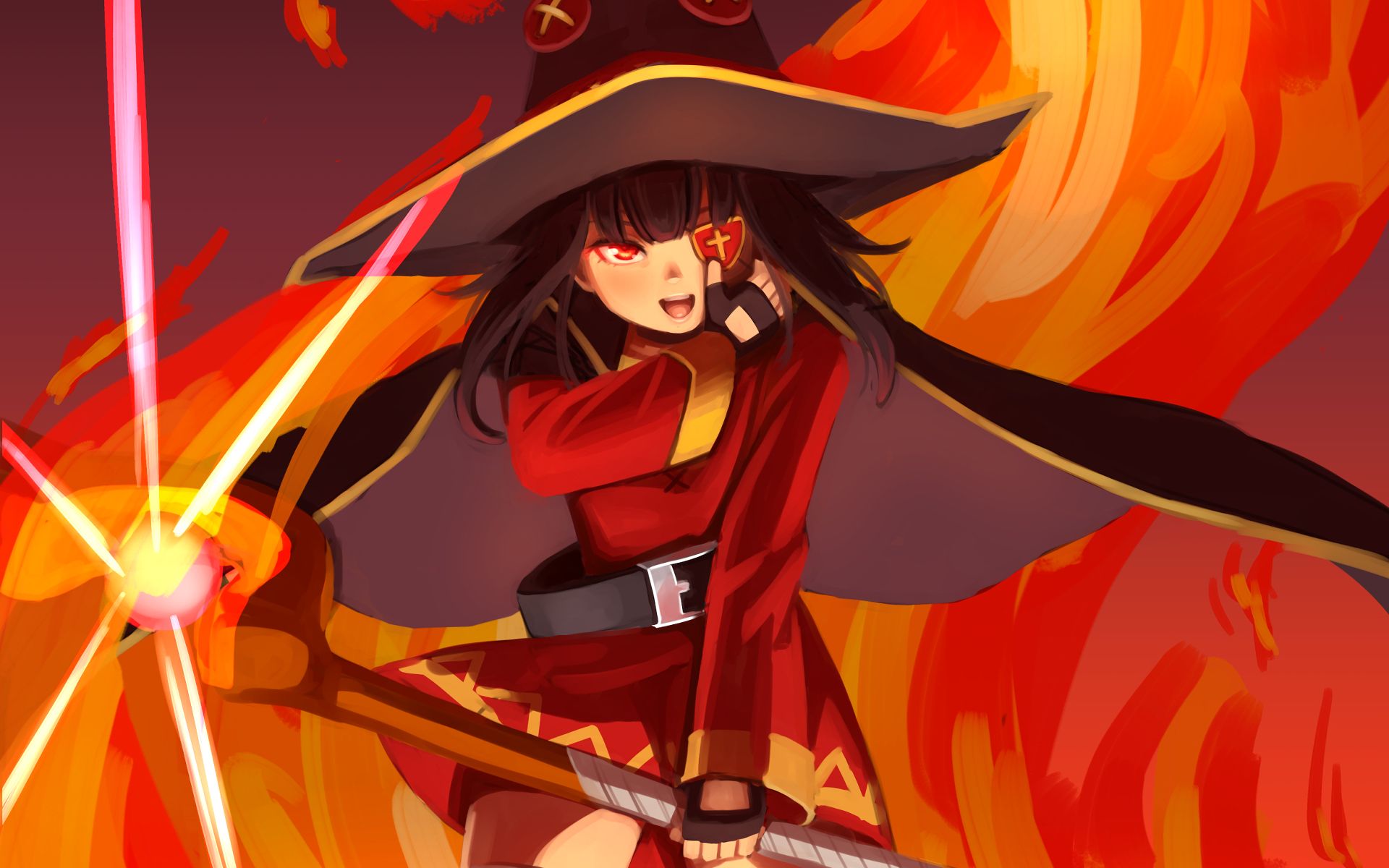 Baixe gratuitamente a imagem Anime, Konosuba: As Bençãos De Deus Neste Mundo Maravilhoso, Megumin (Konosuba) na área de trabalho do seu PC