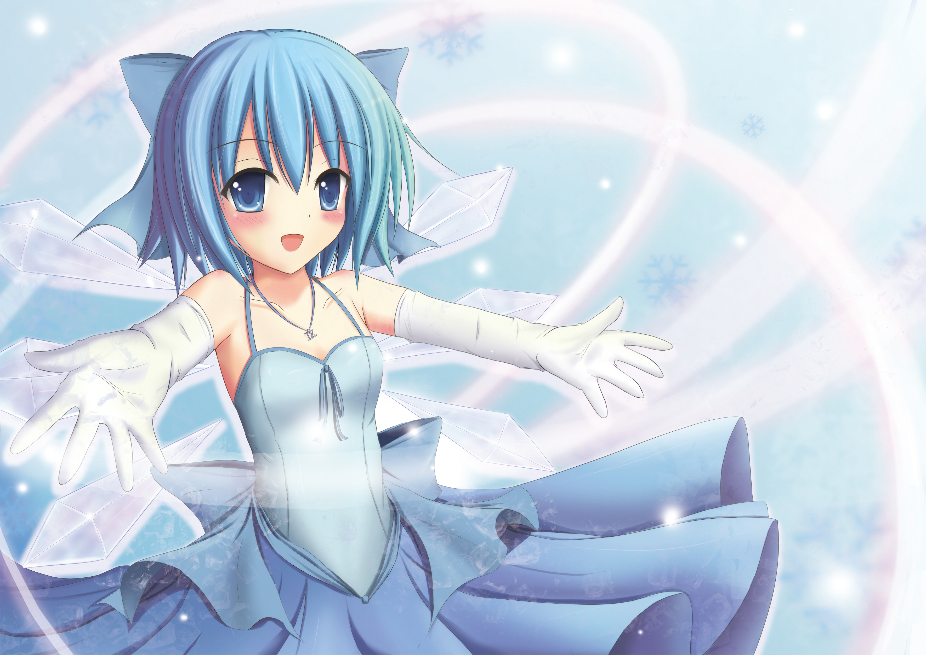 Baixar papel de parede para celular de Anime, Touhou, Cirno (Touhou) gratuito.