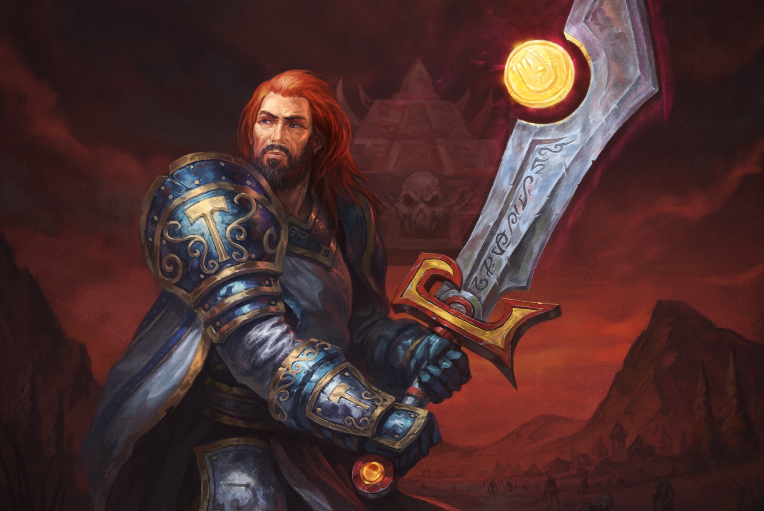Handy-Wallpaper Fantasie, Krieger, Ritter, Rüstung, Schwert, Aschenbringer (World Of Warcraft) kostenlos herunterladen.