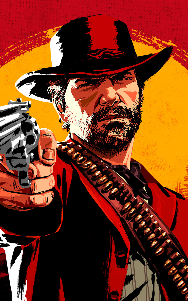 Handy-Wallpaper Computerspiele, Red Dead Redemption 2, Artur Morgan, Roter Tot kostenlos herunterladen.