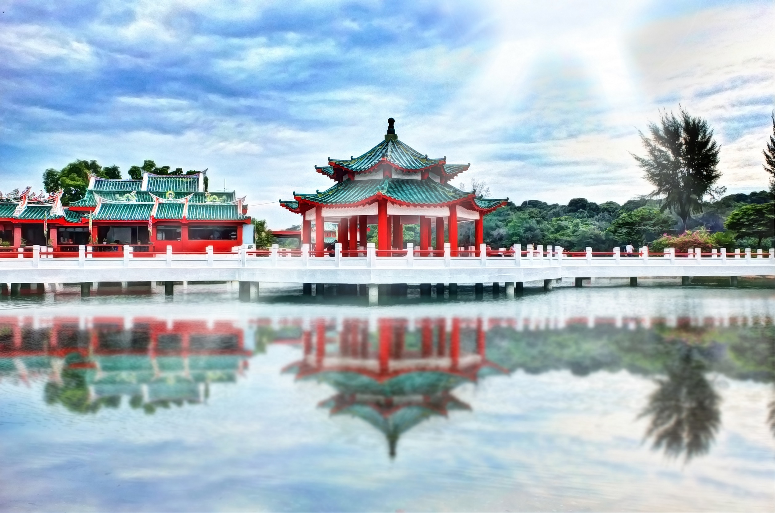 Free download wallpaper Pagoda, Cities, Asia, Temple on your PC desktop