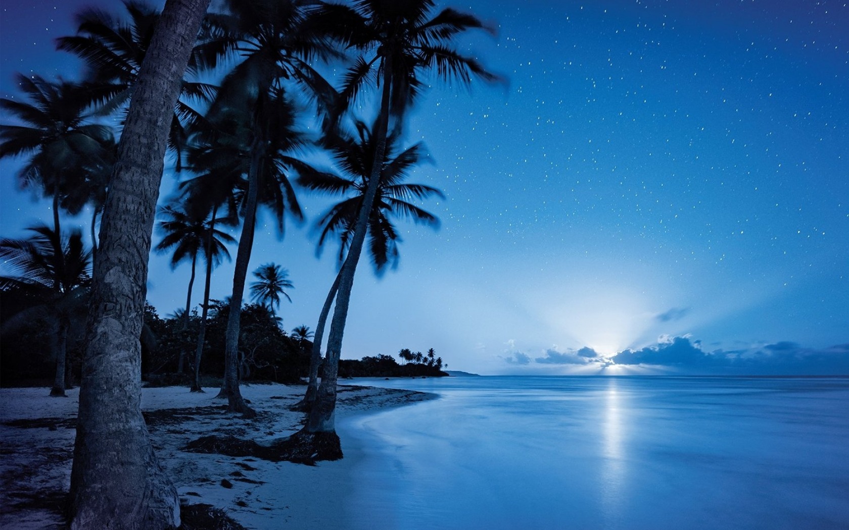 Free download wallpaper Sky, Sea, Beach, Horizon, Ocean, Earth, Dusk, Tropical, Palm Tree on your PC desktop