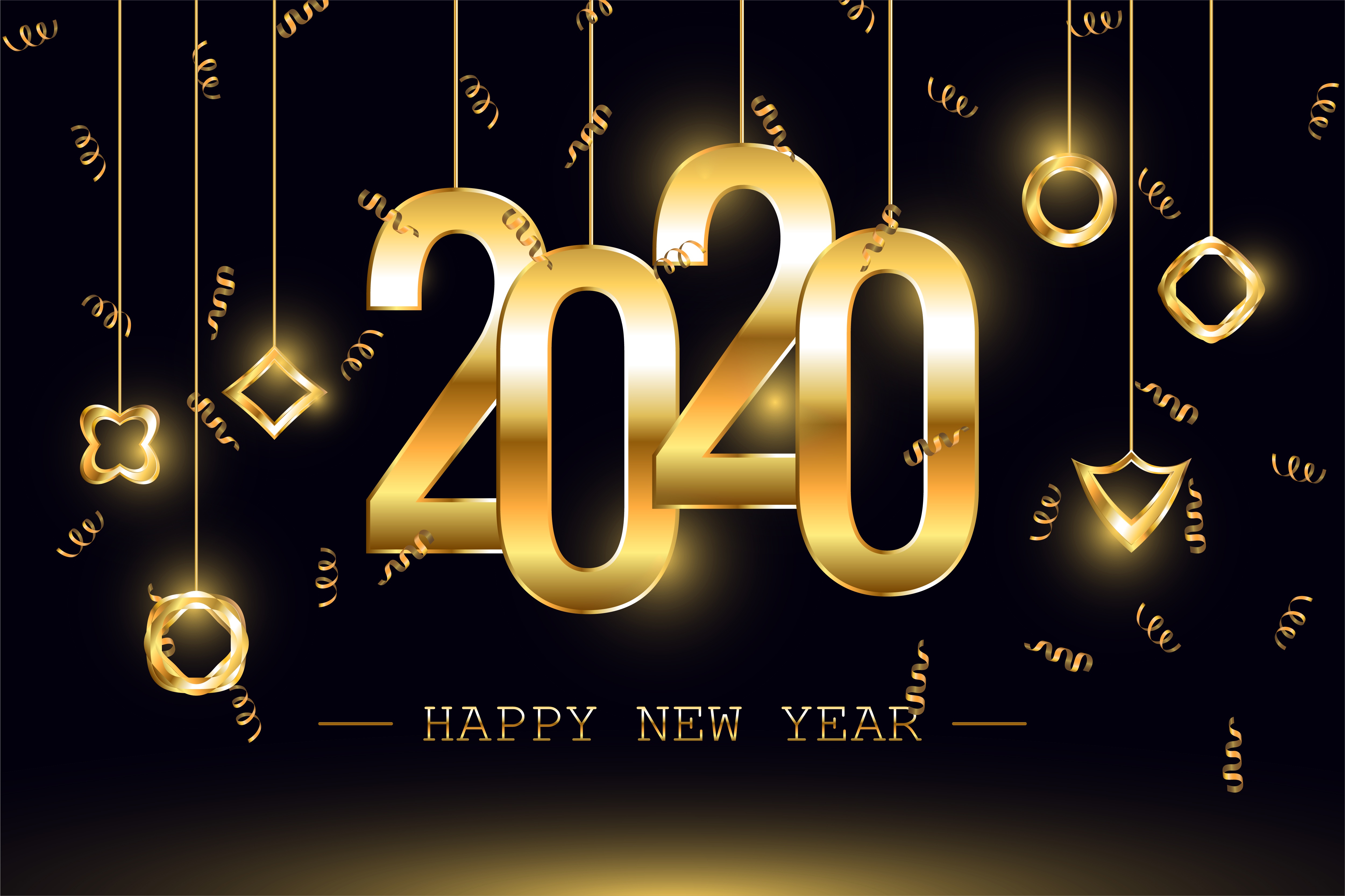 966083 Bild herunterladen feiertage, neujahr 2020, frohes neues jahr, neujahr - Hintergrundbilder und Bildschirmschoner kostenlos