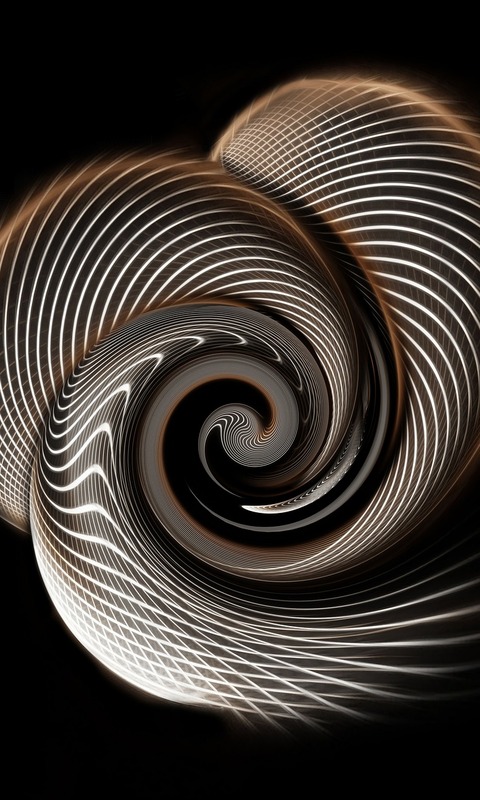 Download mobile wallpaper Abstract, Brown, Spiral, Swirl for free.