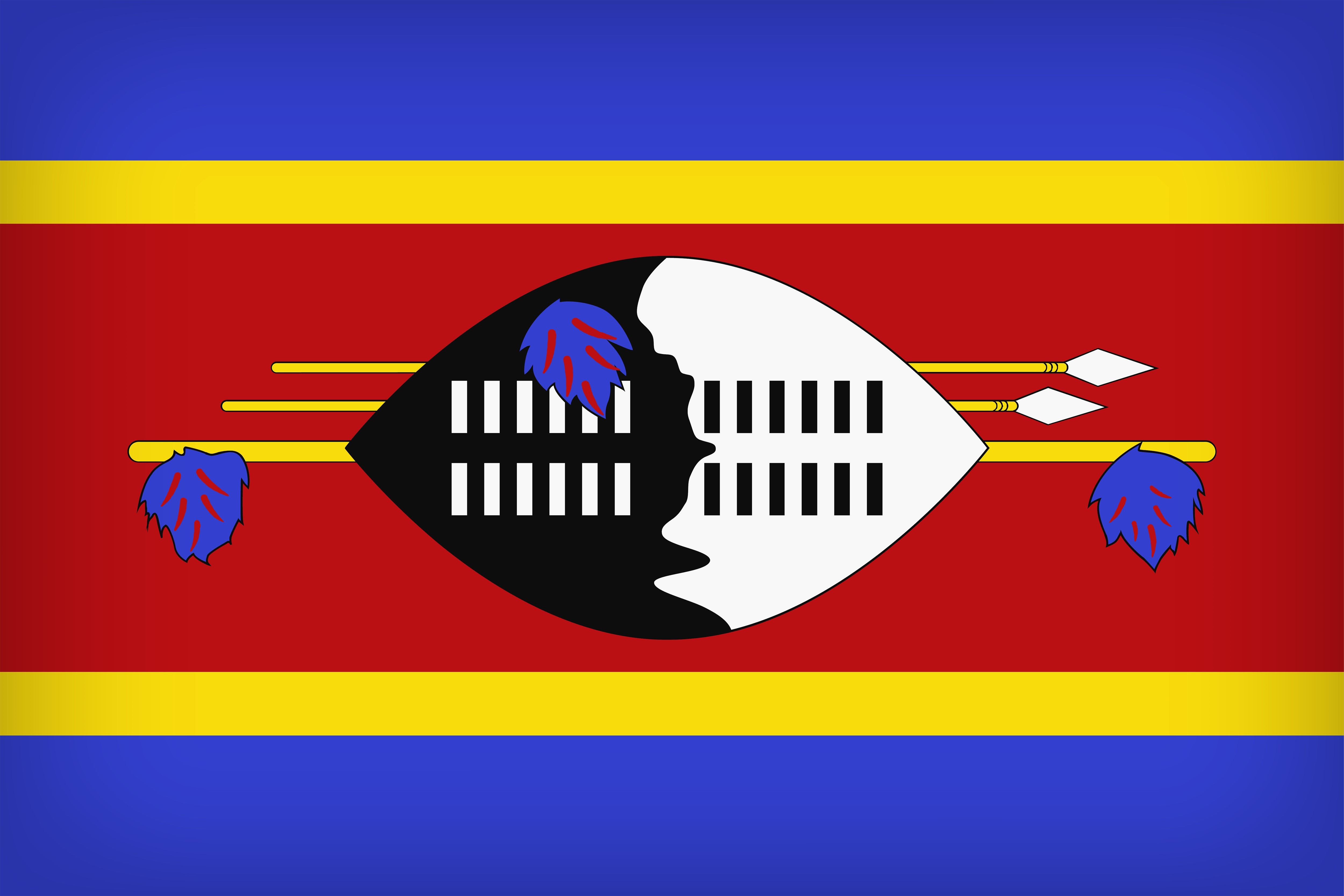 Скачать картинку Флаги, Разное, Флаг, Флаг Свазиленда в телефон бесплатно.