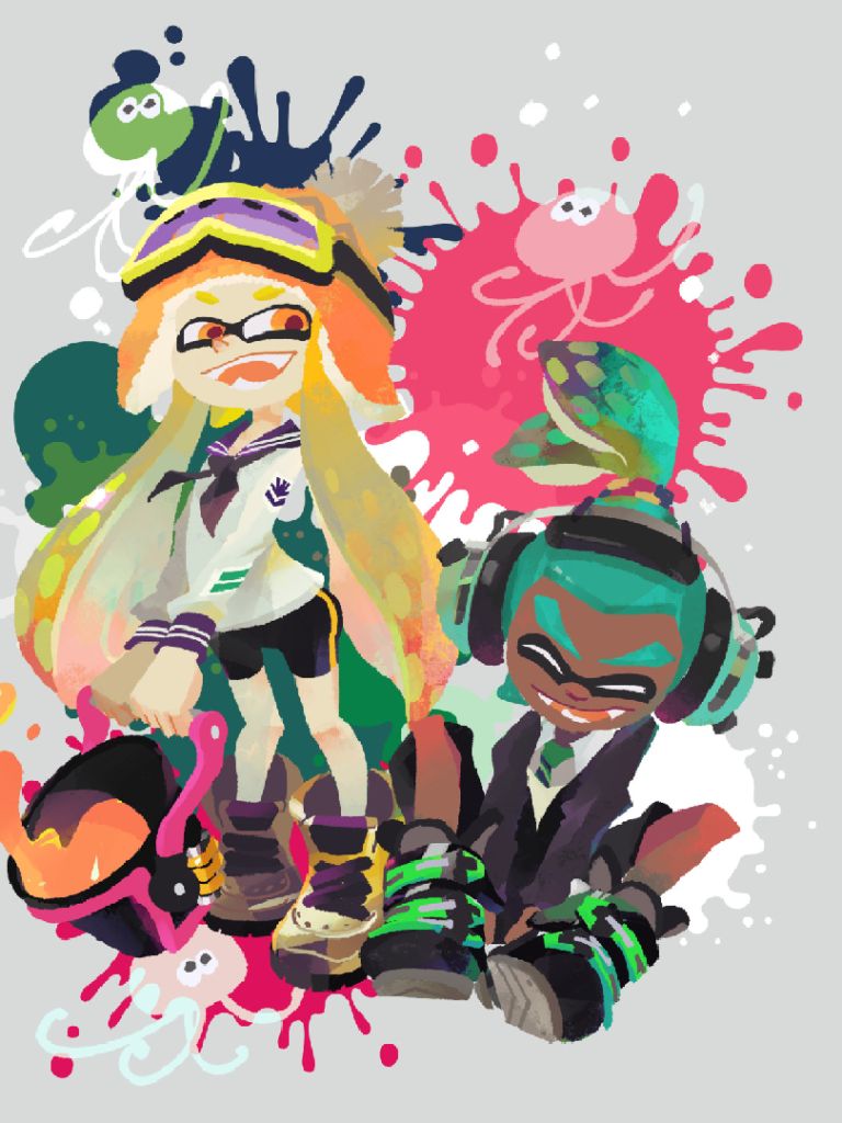 Handy-Wallpaper Computerspiele, Inkling (Splatoon), Splatoon kostenlos herunterladen.