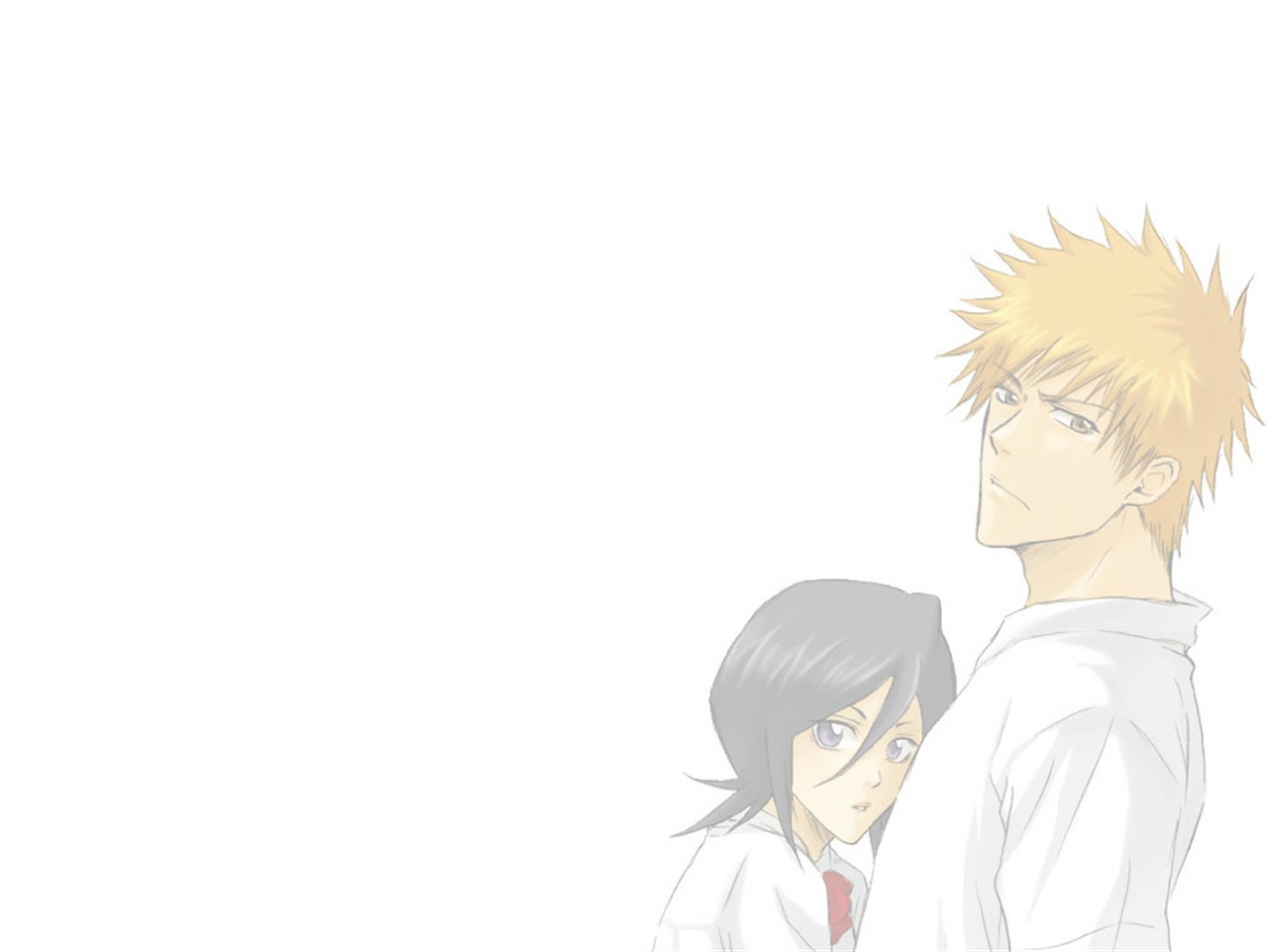 Download mobile wallpaper Anime, Bleach, Rukia Kuchiki, Ichigo Kurosaki for free.