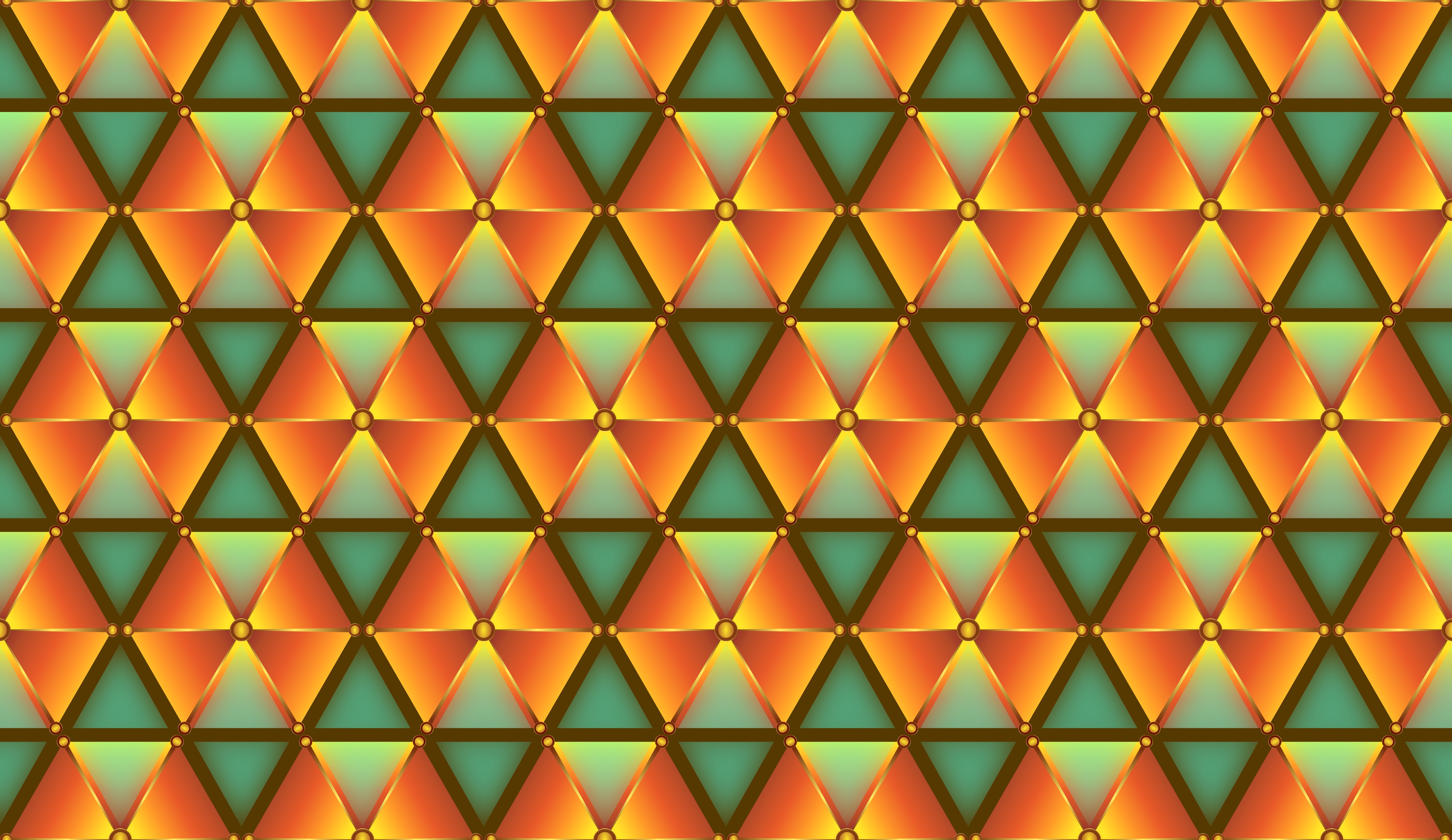 Download mobile wallpaper Abstract, Pattern, Triangle, Orange (Color) for free.