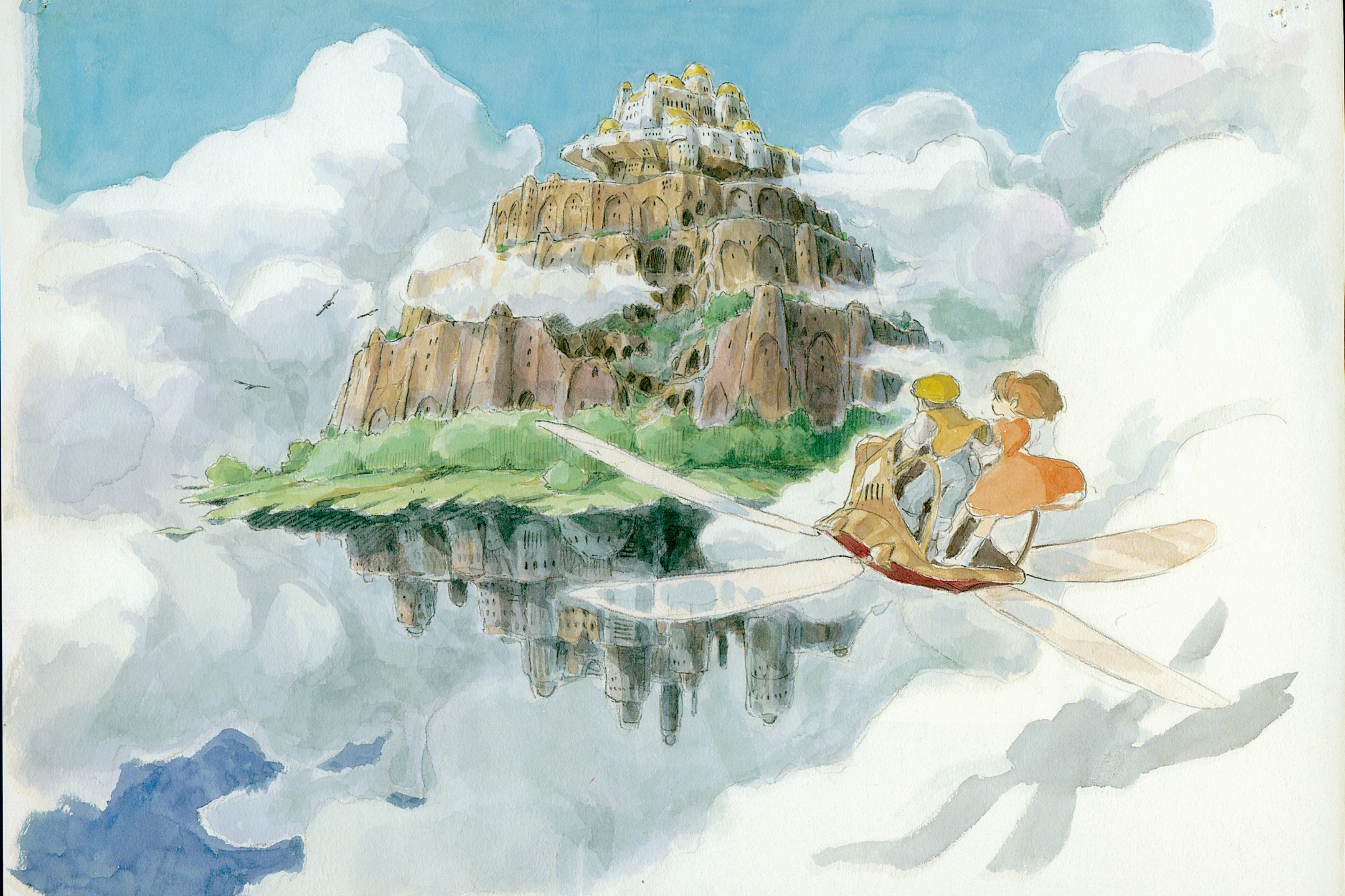 Download mobile wallpaper Anime, Drawing, Laputa: Castle In The Sky, Studio Ghibli for free.