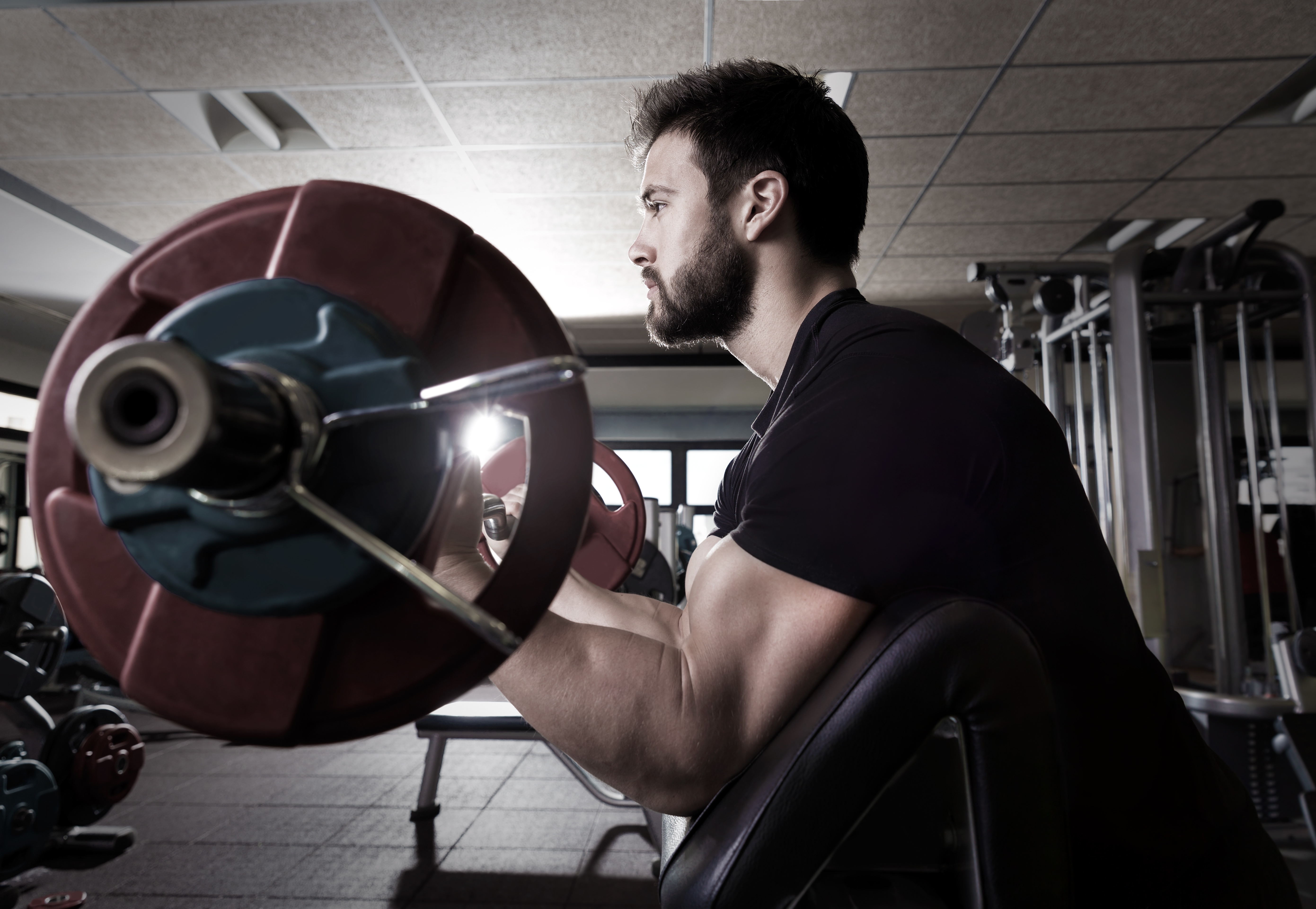 Free download wallpaper Sports, Beard, Muscle, Weightlifting on your PC desktop