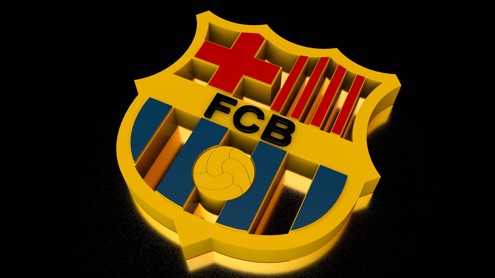 Laden Sie das Sport, Fußball, 3D, Logo, Cgi, Fc Barcelona-Bild kostenlos auf Ihren PC-Desktop herunter