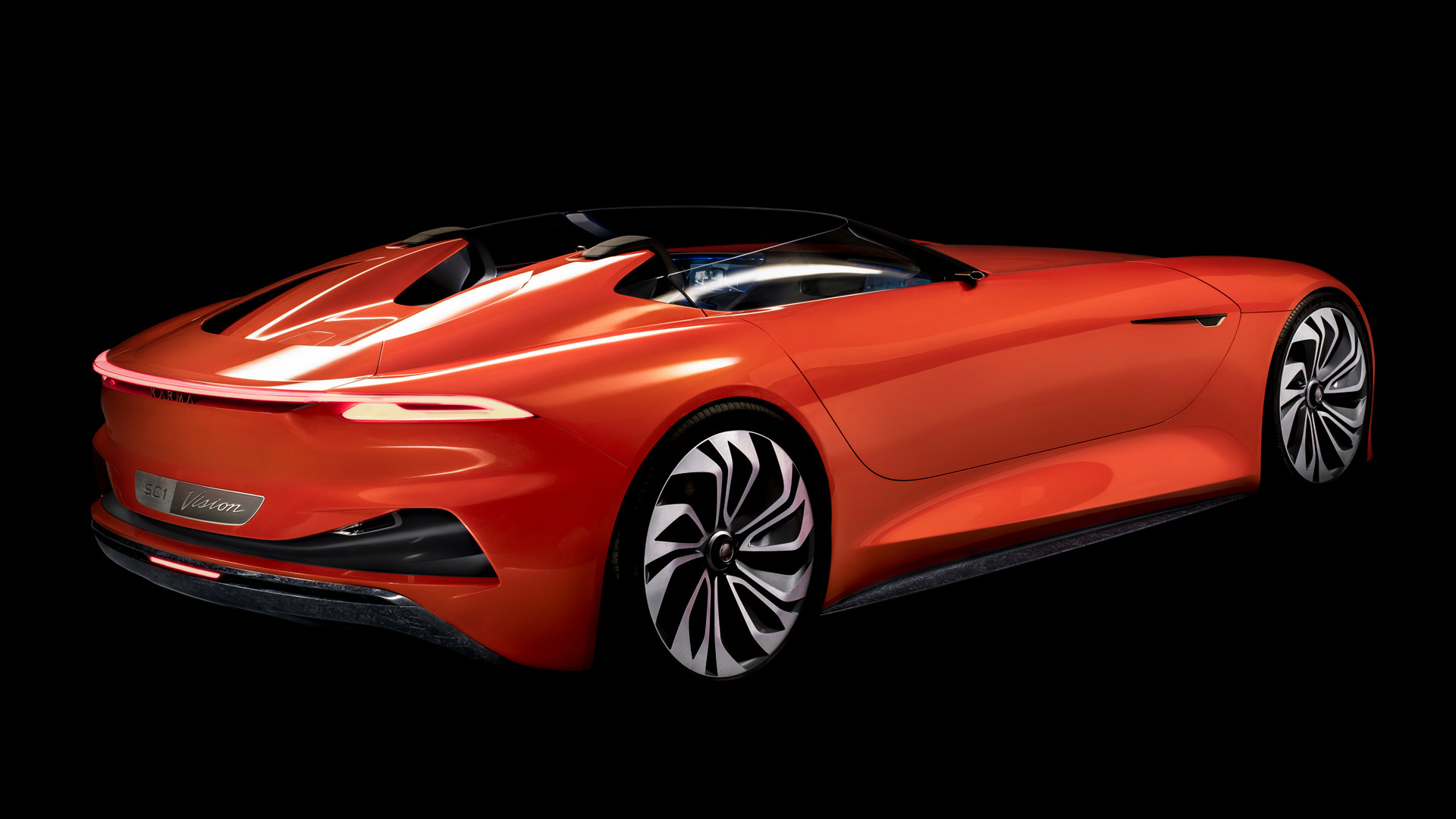 Download mobile wallpaper Car, Concept Car, Supercar, Vehicles, Orange Car, Karma Sc1 Vision Concept for free.