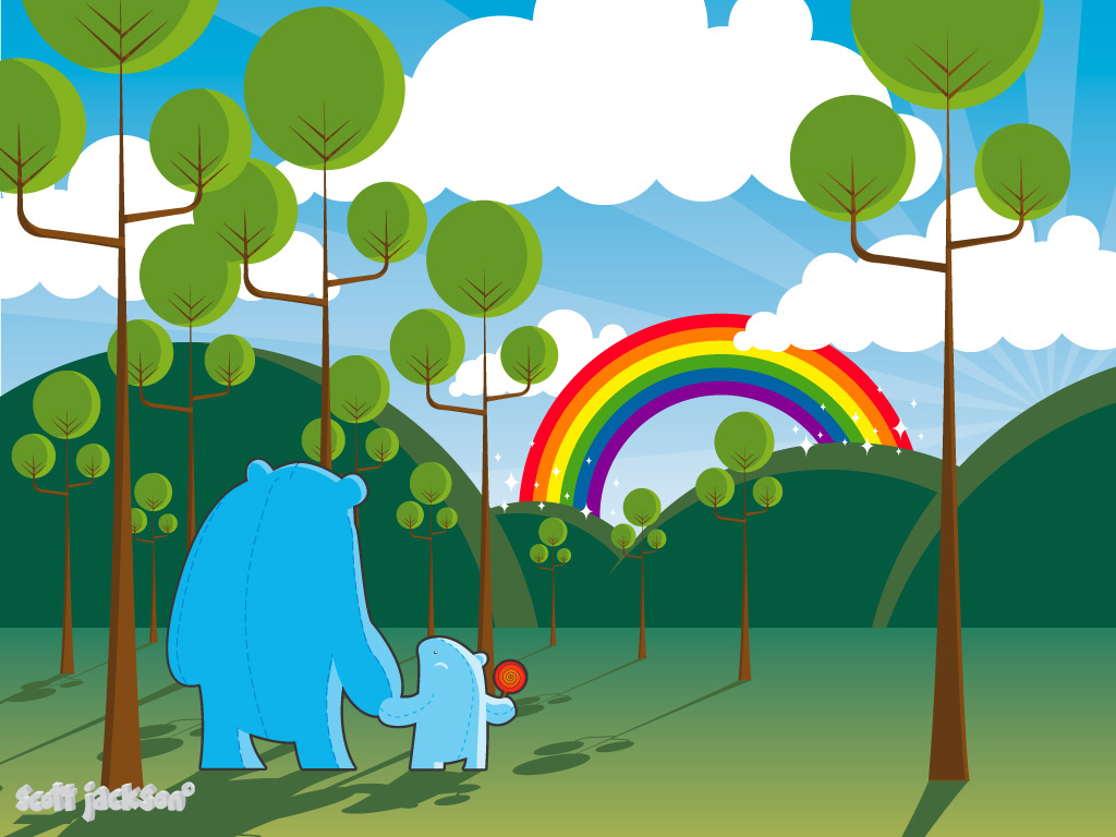 Laden Sie das Regenbogen, Karikatur, Künstlerisch, Tragen-Bild kostenlos auf Ihren PC-Desktop herunter