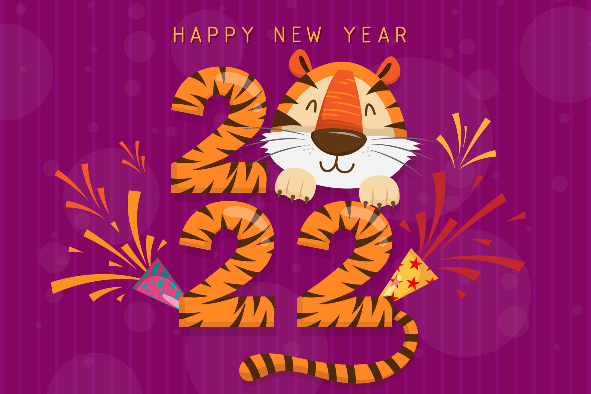 Скачать картинку Китайский Новый Год, Праздничные, С Новым Годом, Год Тигра в телефон бесплатно.
