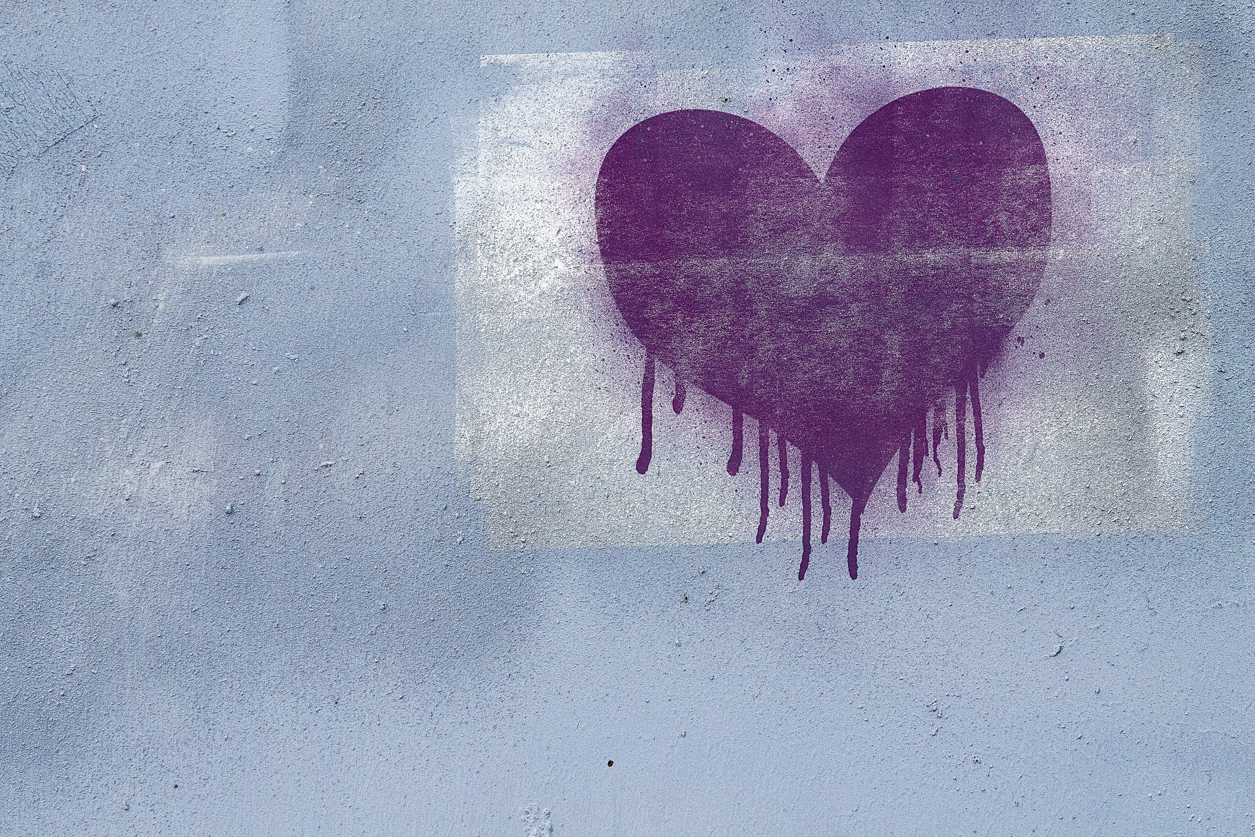 Скачать обои бесплатно Стена, Сердце, Любовь, Граффити картинка на рабочий стол ПК