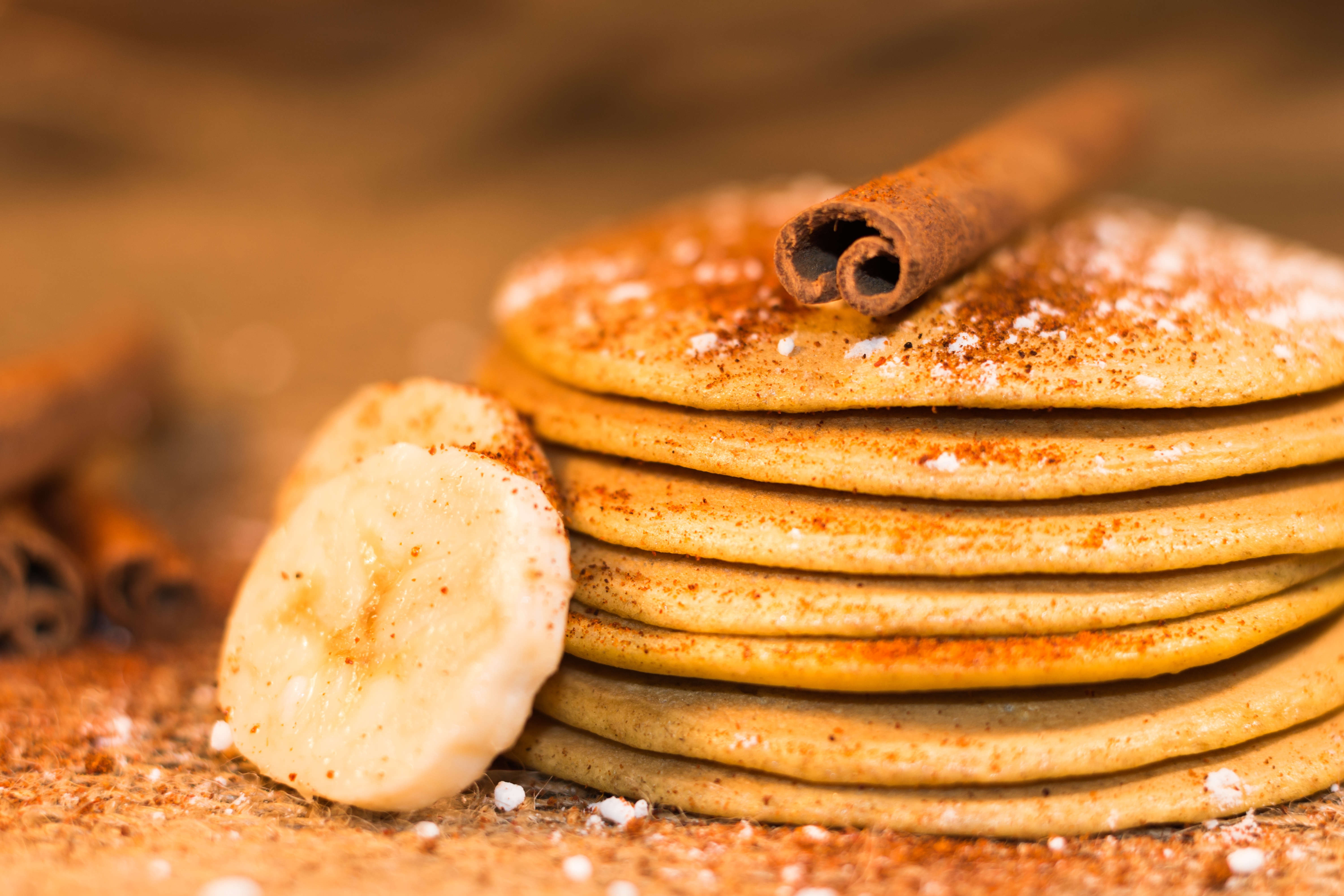Free download wallpaper Food, Cinnamon, Breakfast, Pancake on your PC desktop