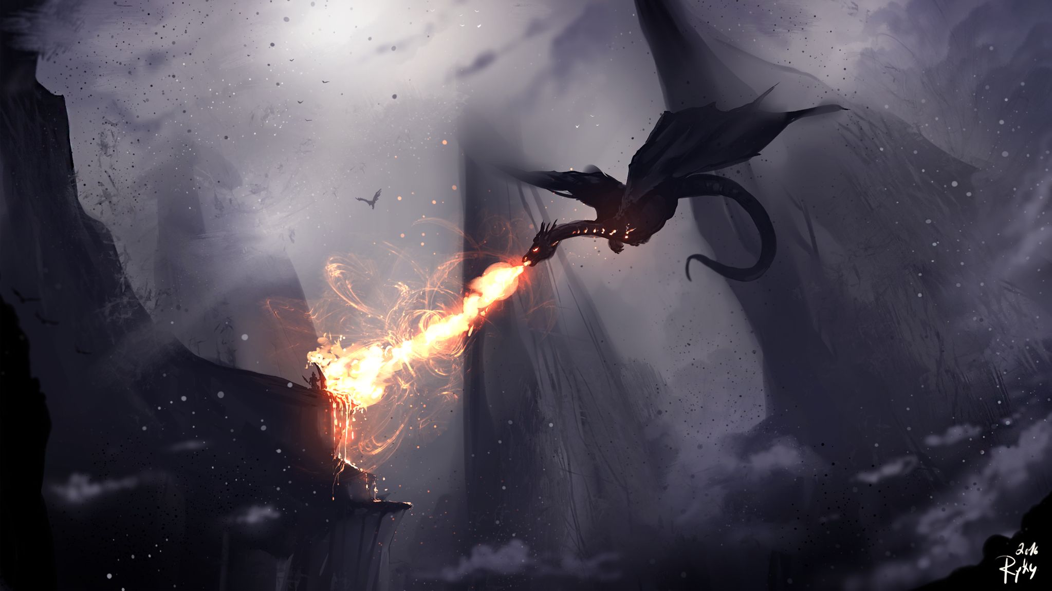 Free download wallpaper Fantasy, Dragon on your PC desktop