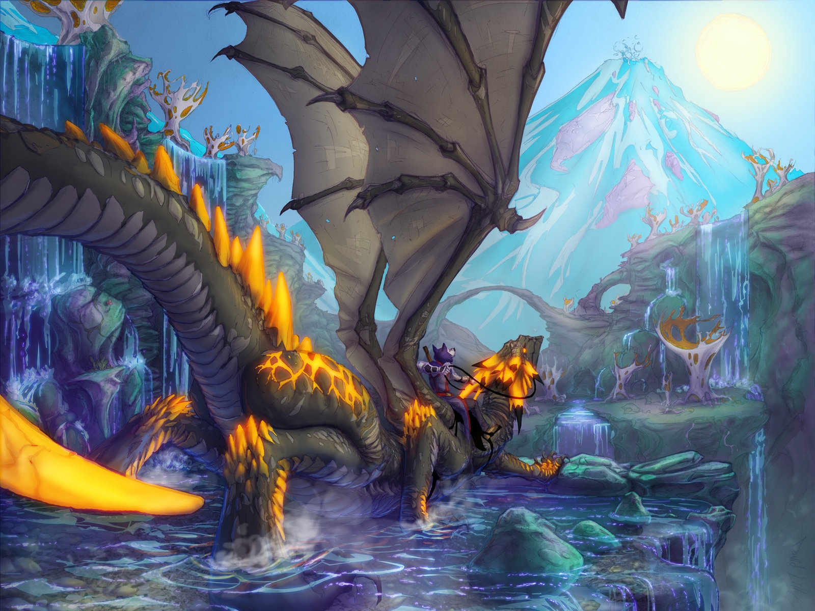 Free download wallpaper Fantasy, Dragon on your PC desktop