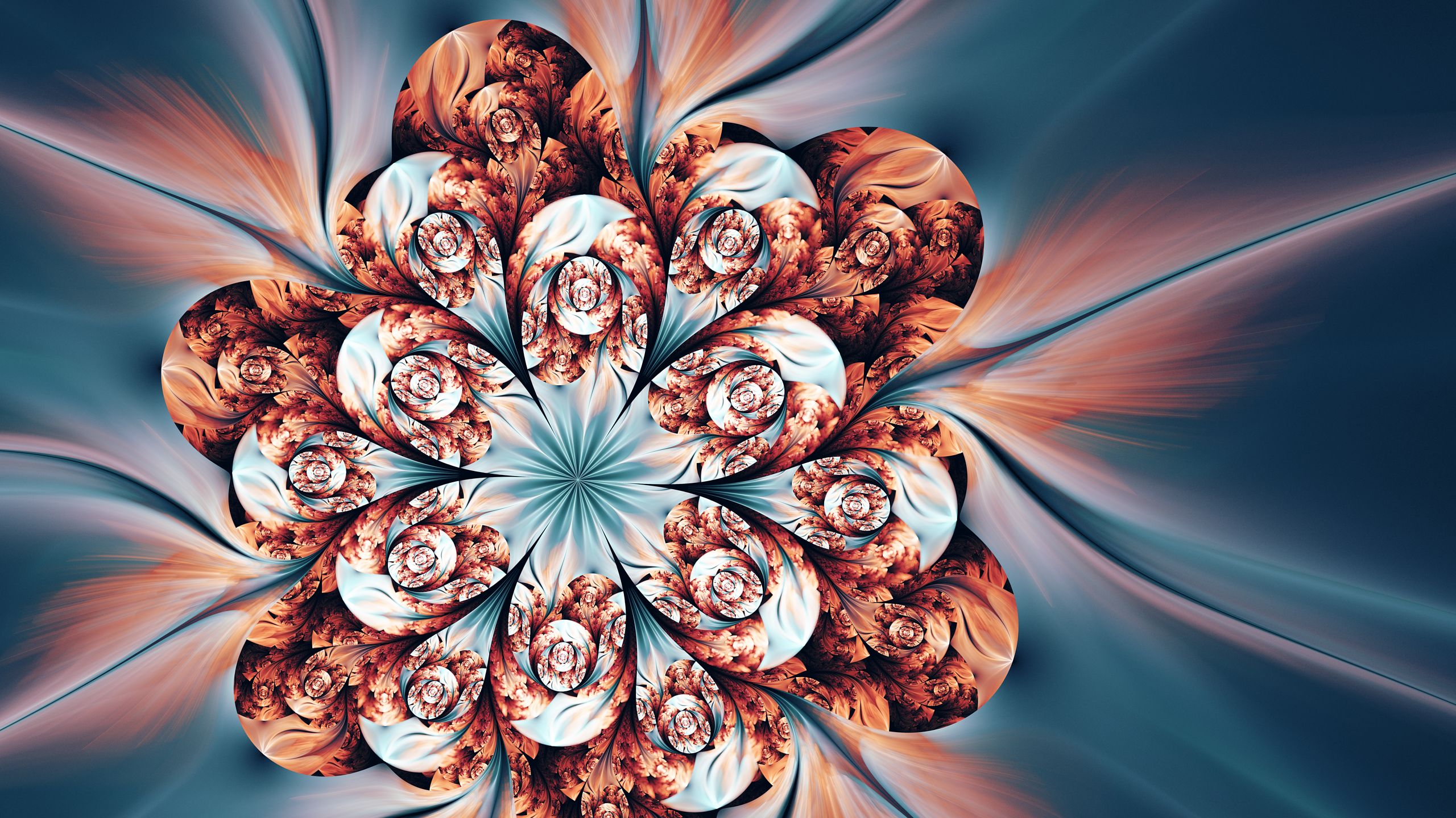 Download mobile wallpaper Abstract, Flower, Fractal for free.