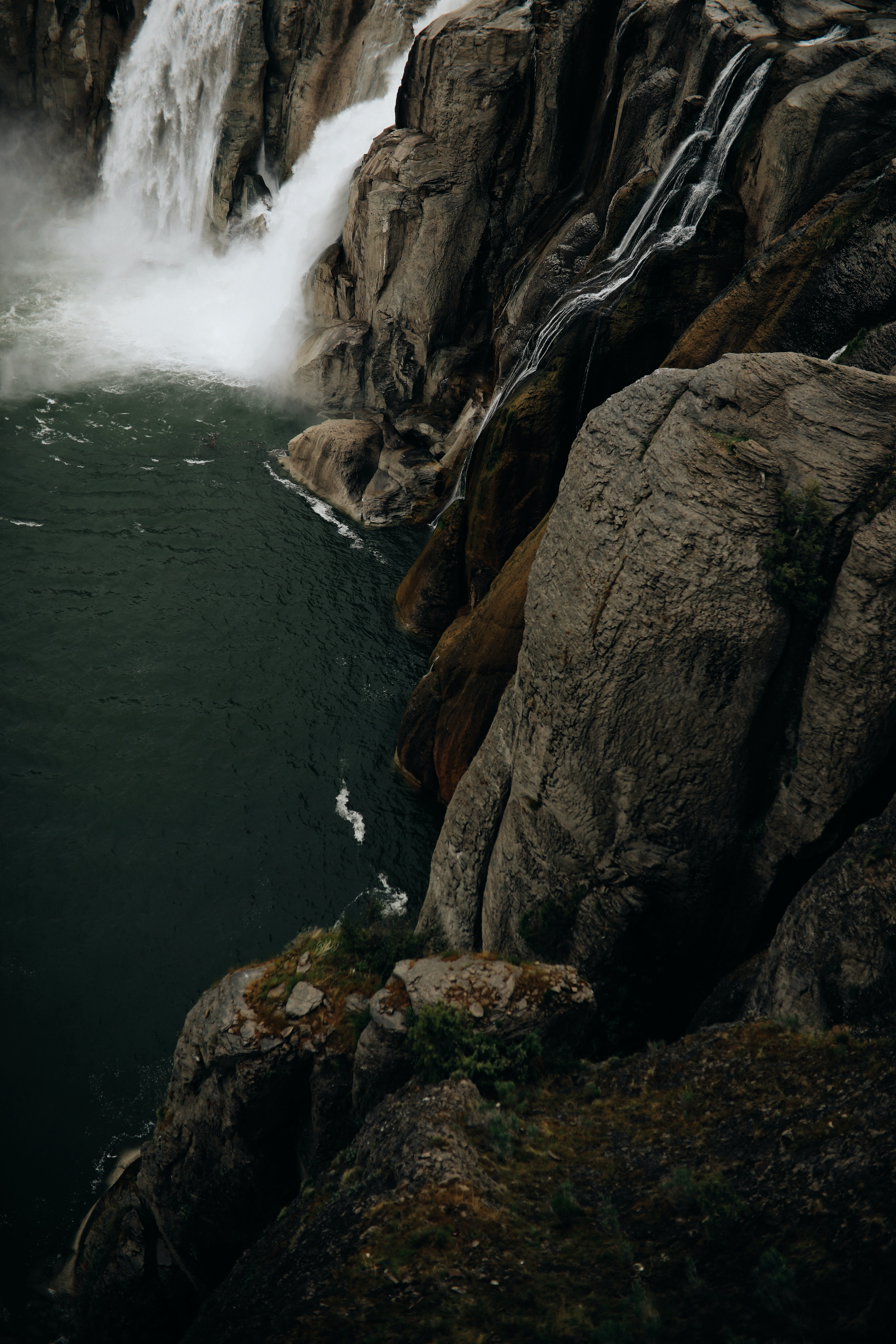 nature, water, rocks, waterfall, break, precipice, flow, stream