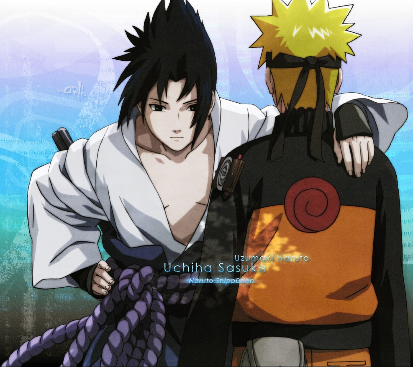 Download mobile wallpaper Anime, Naruto, Sasuke Uchiha, Naruto Uzumaki for free.