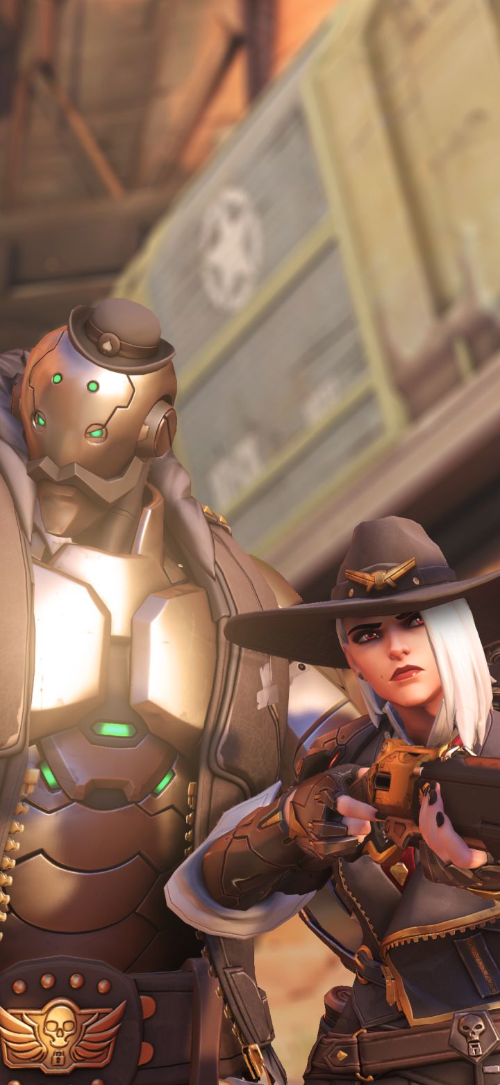 Descarga gratuita de fondo de pantalla para móvil de Overwatch, Videojuego, Ashe (Supervisión), Beto (Supervisión).