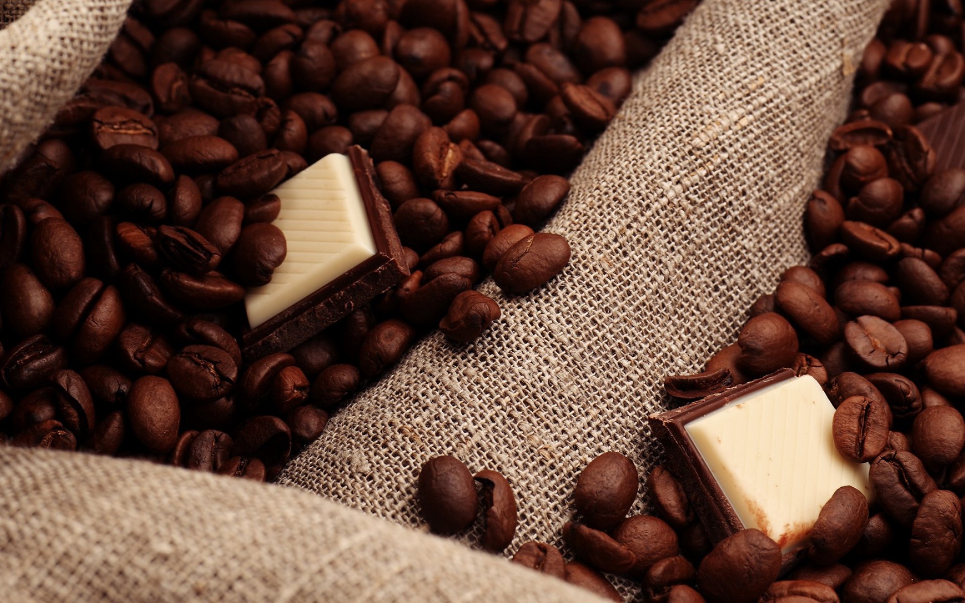 無料モバイル壁紙チョコレート, コーヒー豆, 食べ物をダウンロードします。