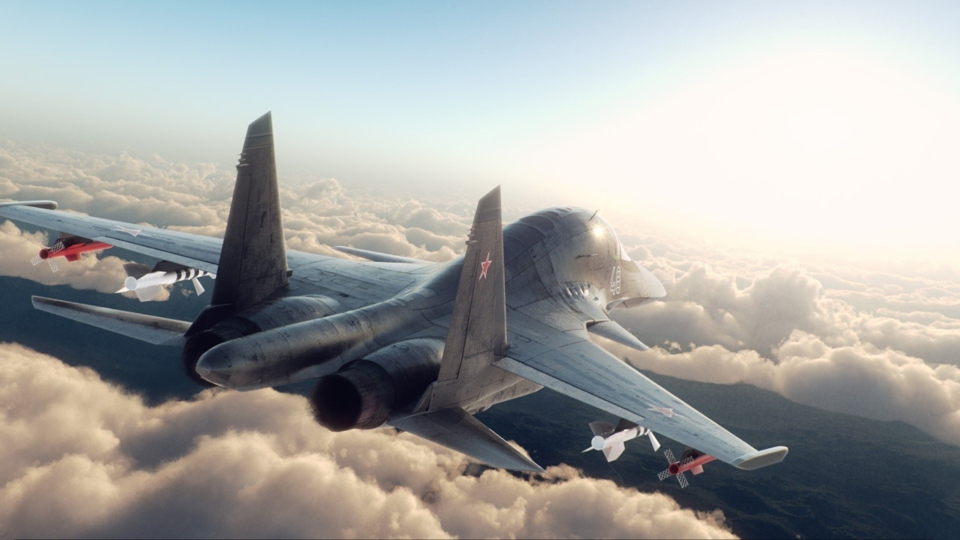 Téléchargez gratuitement l'image Militaire, Sukhoi Su 34 sur le bureau de votre PC