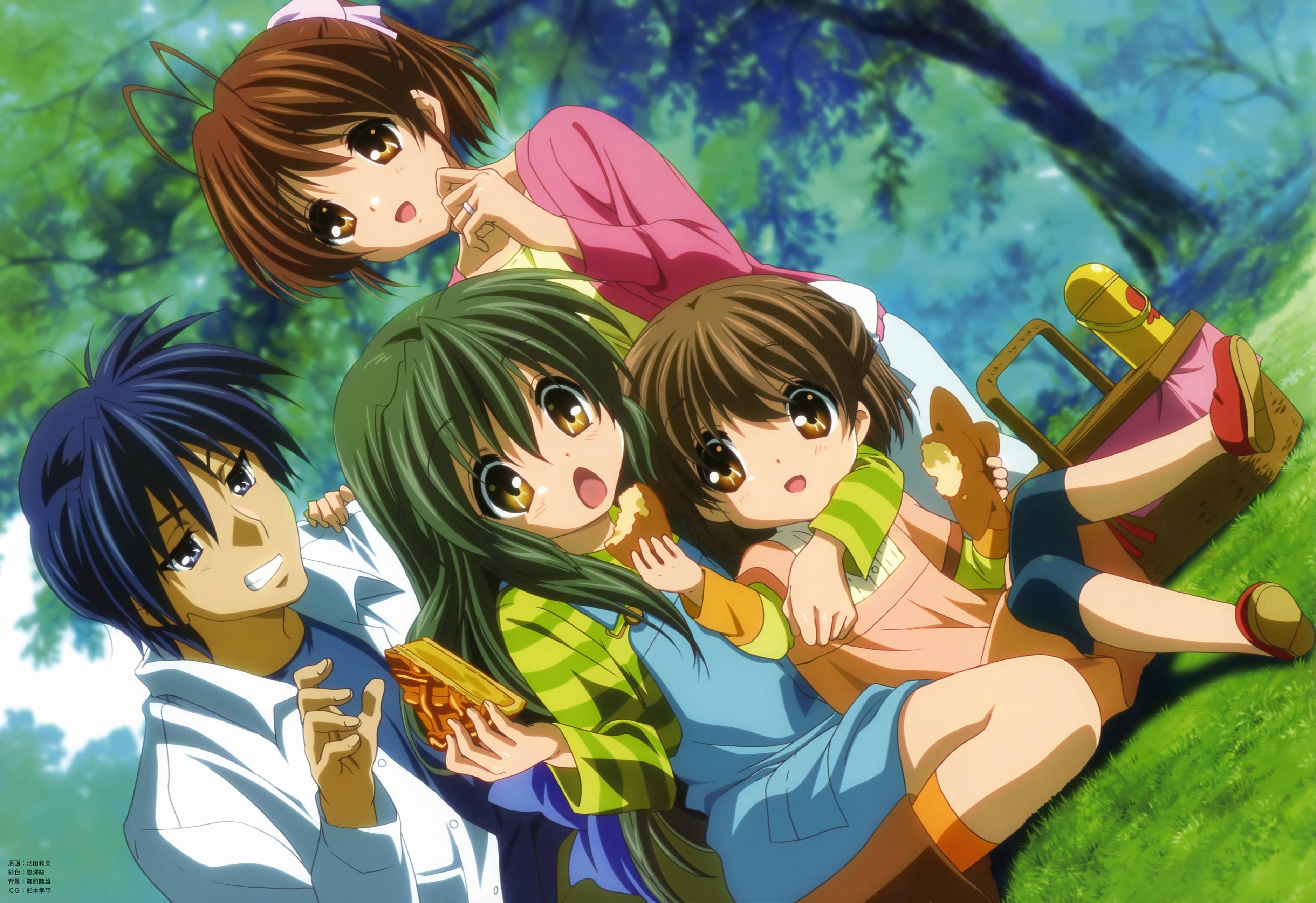 Descarga gratuita de fondo de pantalla para móvil de Animado, Clannad, Nagisa Furukawa, Tomoya Okazaki, Ushio Okazaki, Fuuko Ibuki.