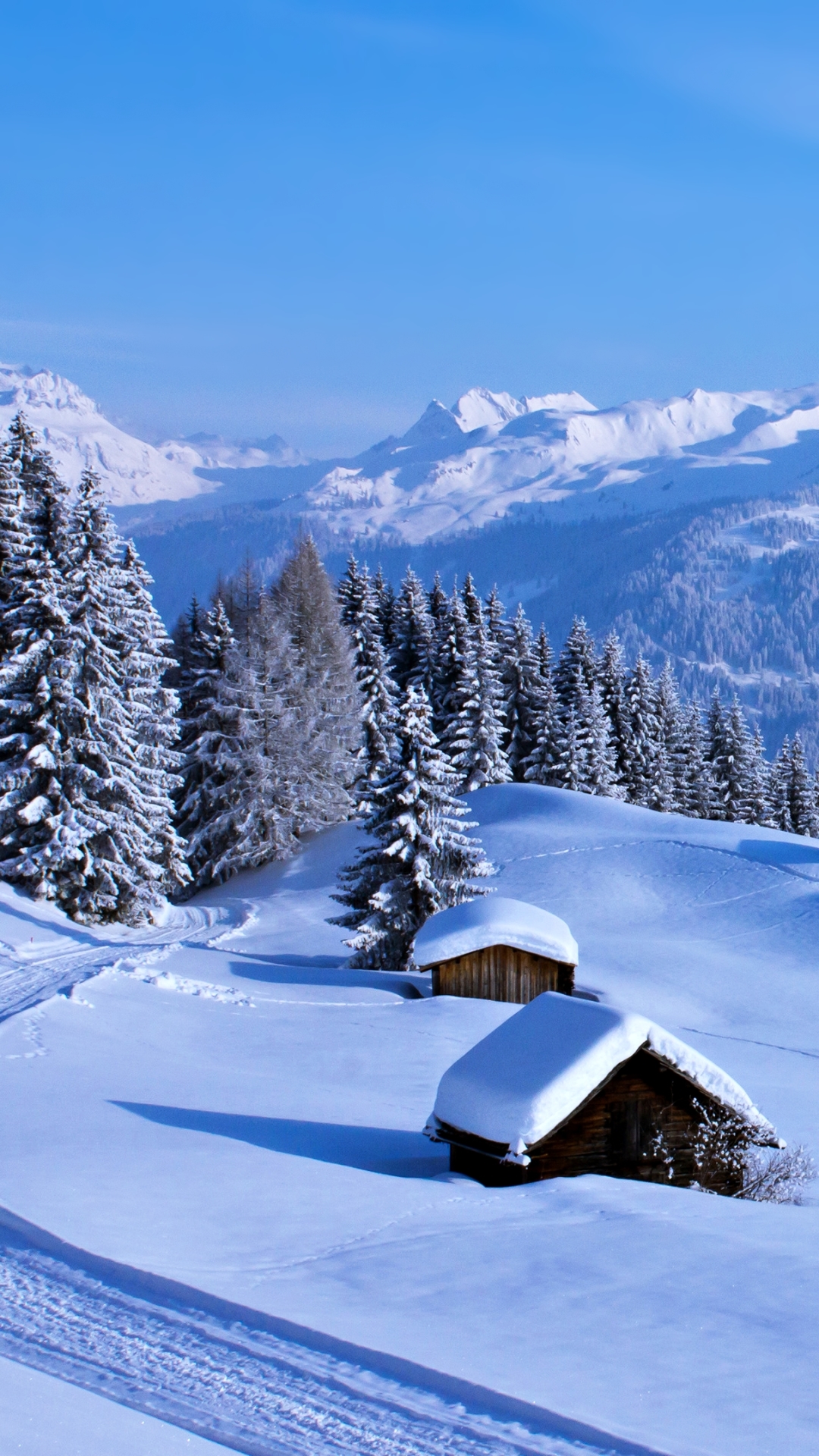 無料モバイル壁紙風景, 冬, 自然, 雪, 山, 田舎, 写真撮影をダウンロードします。