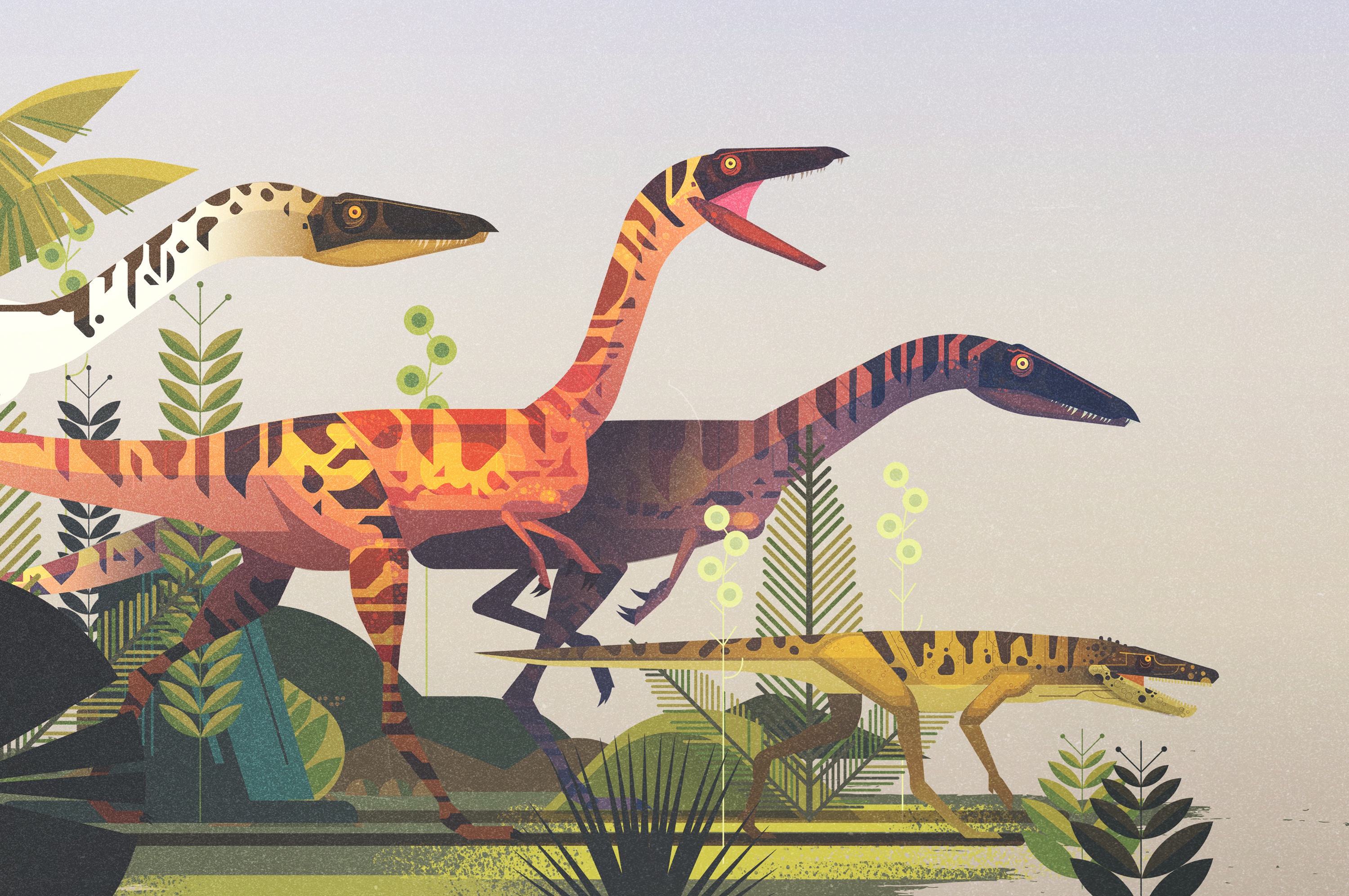 Скачать обои бесплатно Животные, Динозавры, Динозавр, Минималистский картинка на рабочий стол ПК