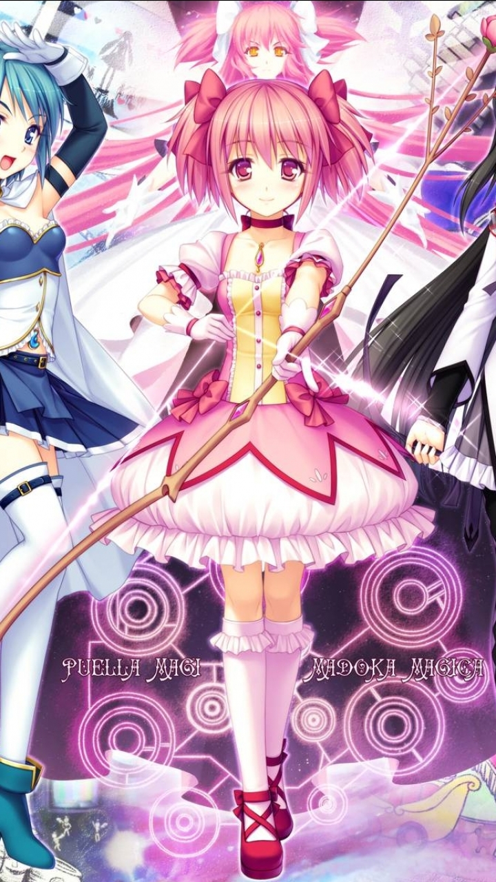 Descarga gratuita de fondo de pantalla para móvil de Animado, Kyōko Sakura, Puella Magi Madoka Magica, Homura Akemi, Madoka Kaname, Mami Tomoe, Sayaka Miki.