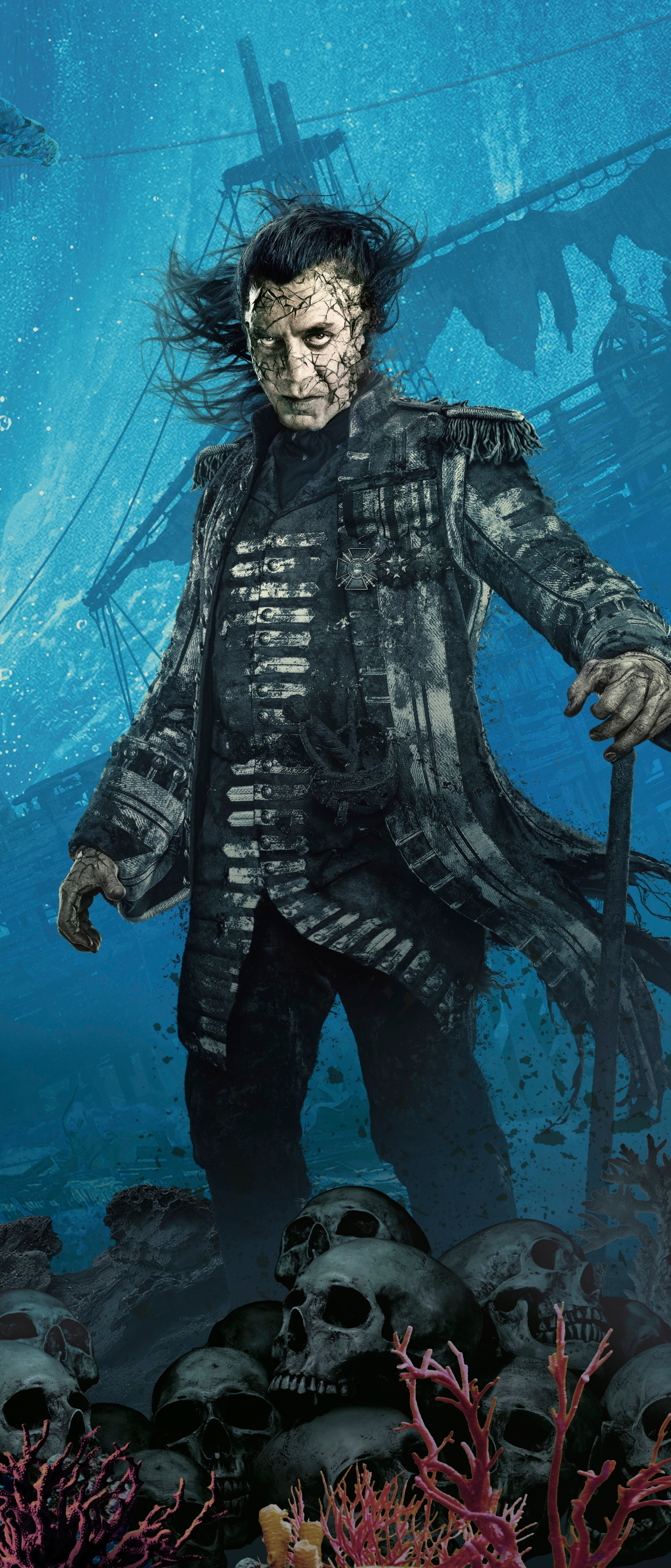 Download mobile wallpaper Movie, Javier Bardem, Pirates Of The Caribbean: Dead Men Tell No Tales, Captain Salazar for free.