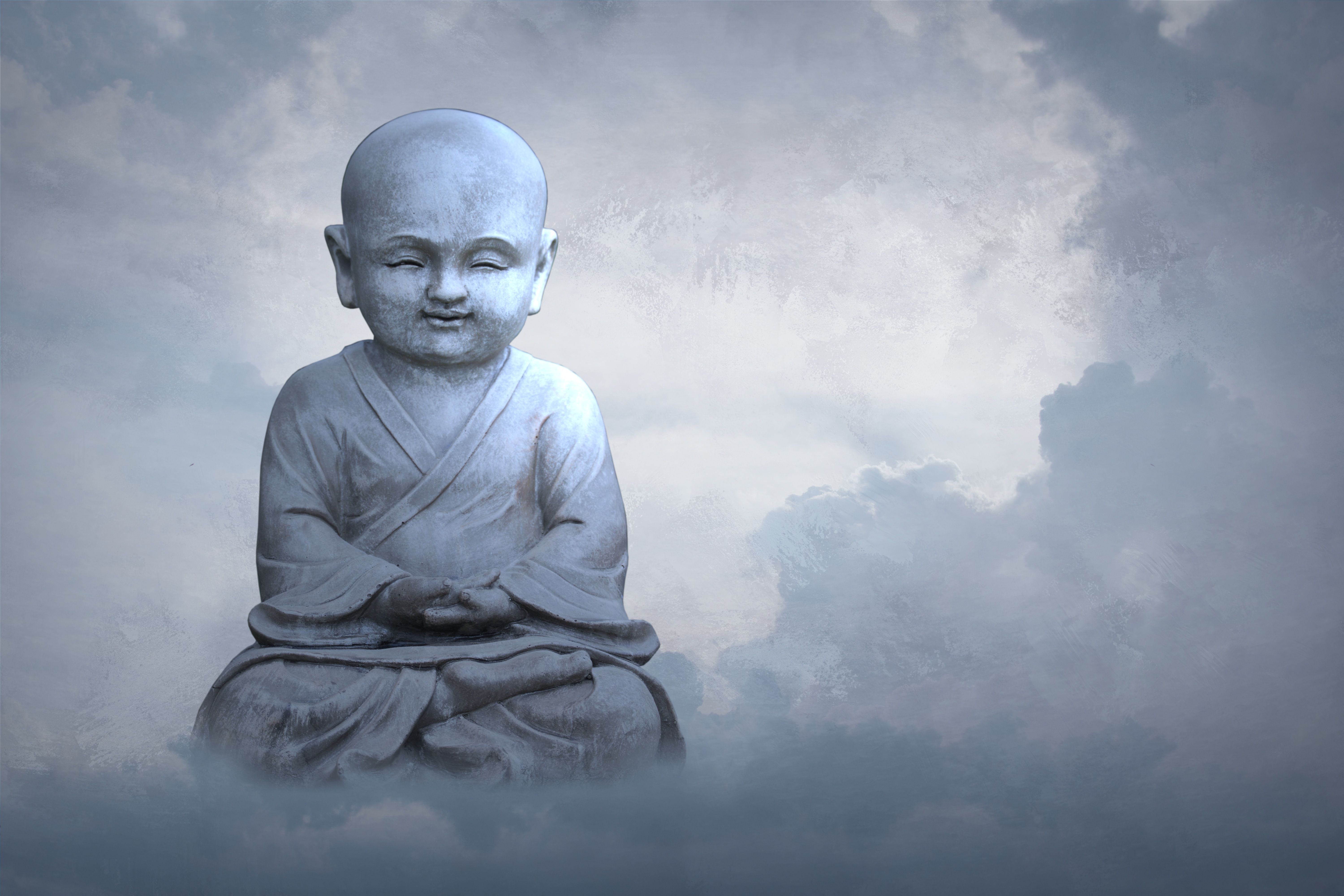 71703 Hintergrundbild herunterladen buddha, buddhismus, sky, clouds, verschiedenes, sonstige, eine statue, statue, skulptur - Bildschirmschoner und Bilder kostenlos