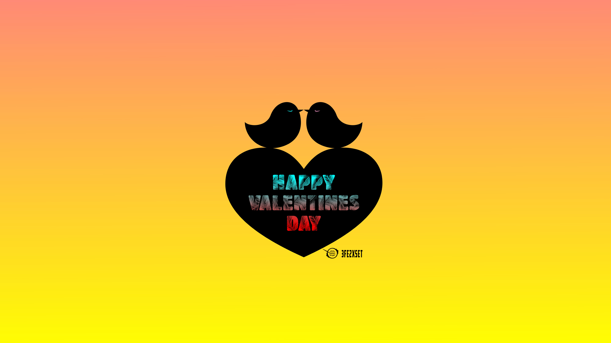 Téléchargez gratuitement l'image Saint Valentin, Oiseau, Vacances, Coloré, Coeur, Joyeuse Saint Valentin sur le bureau de votre PC