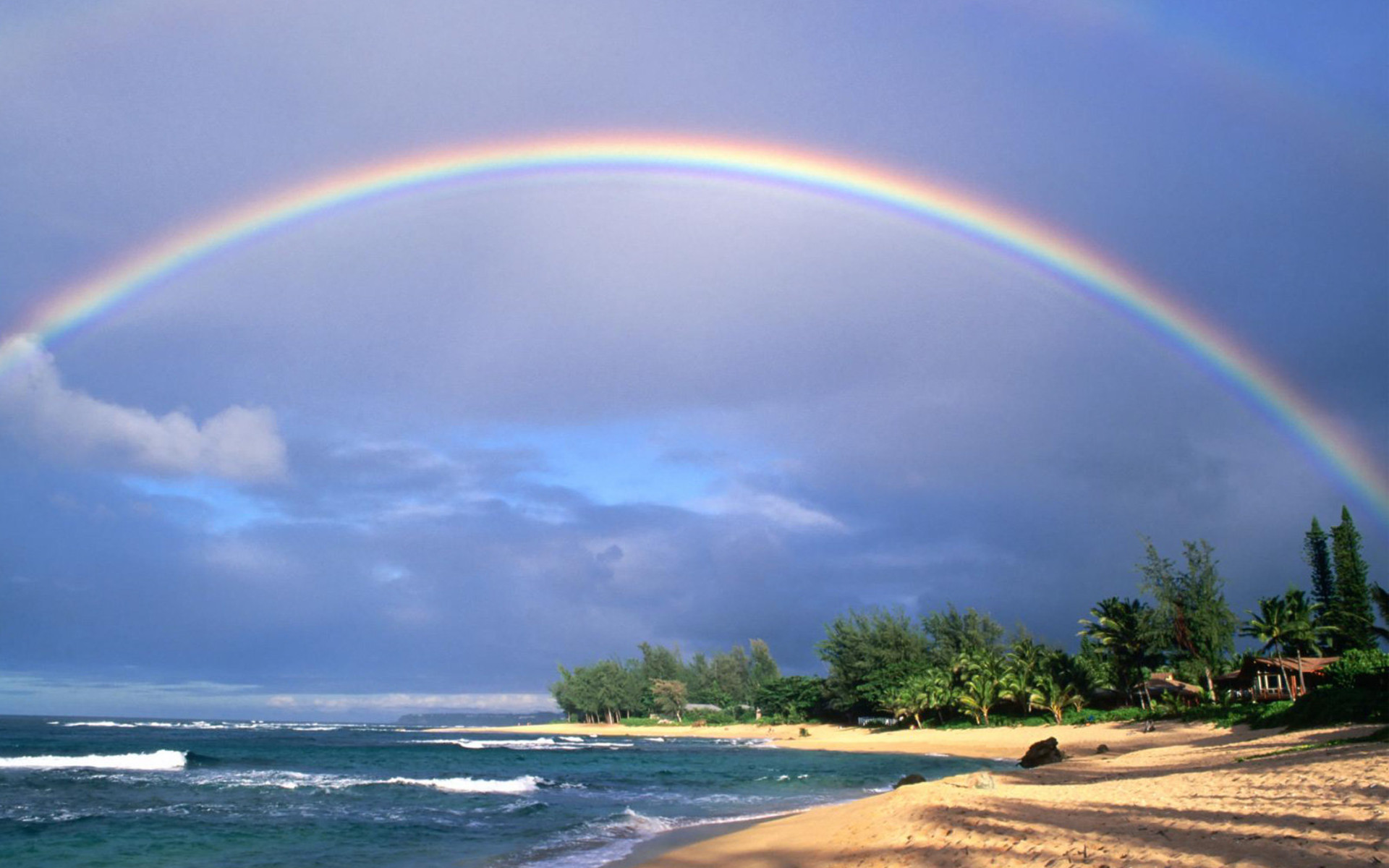 無料モバイル壁紙地球, 虹をダウンロードします。