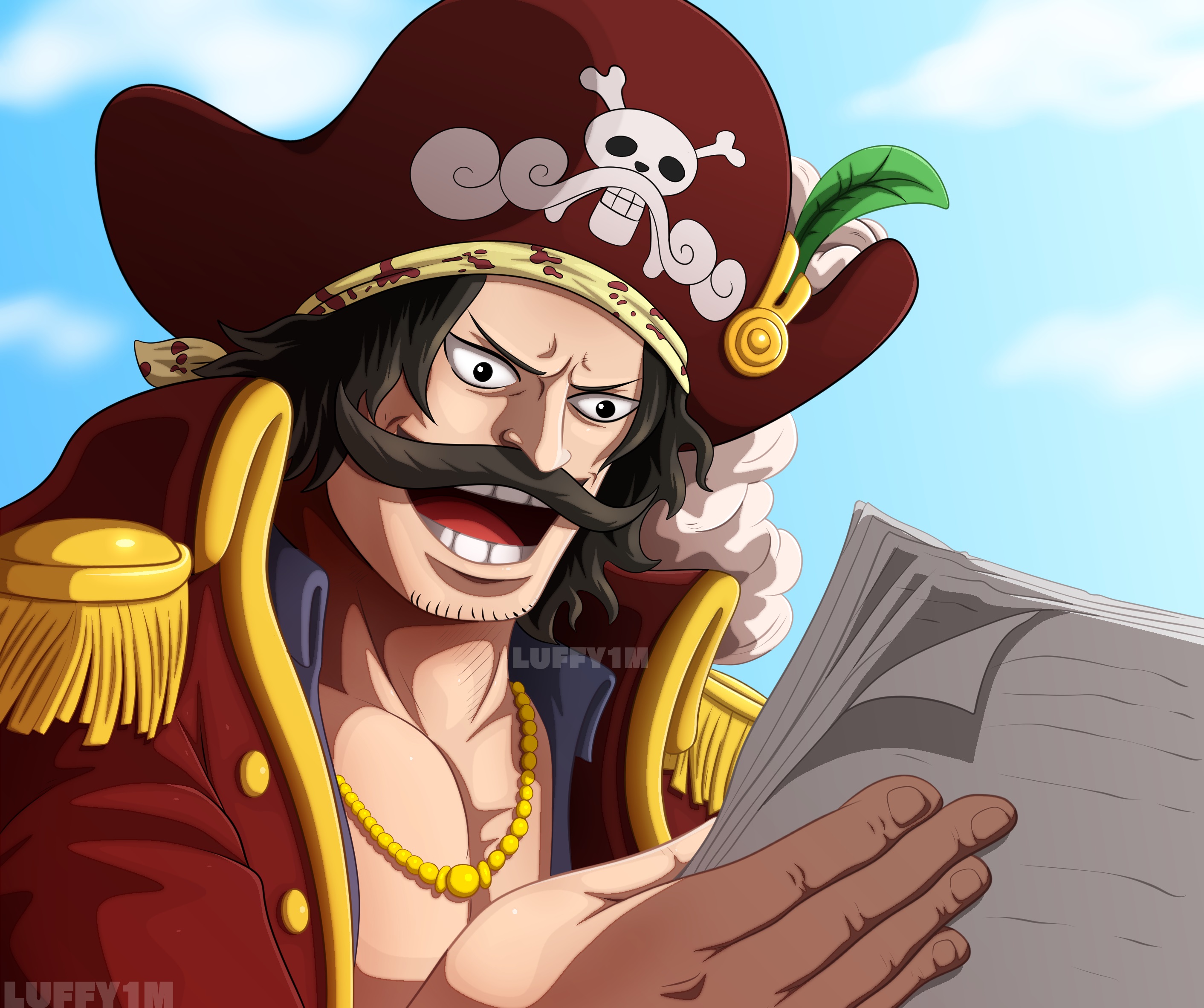 Téléchargez des papiers peints mobile Animé, One Piece, Gol D Roger gratuitement.