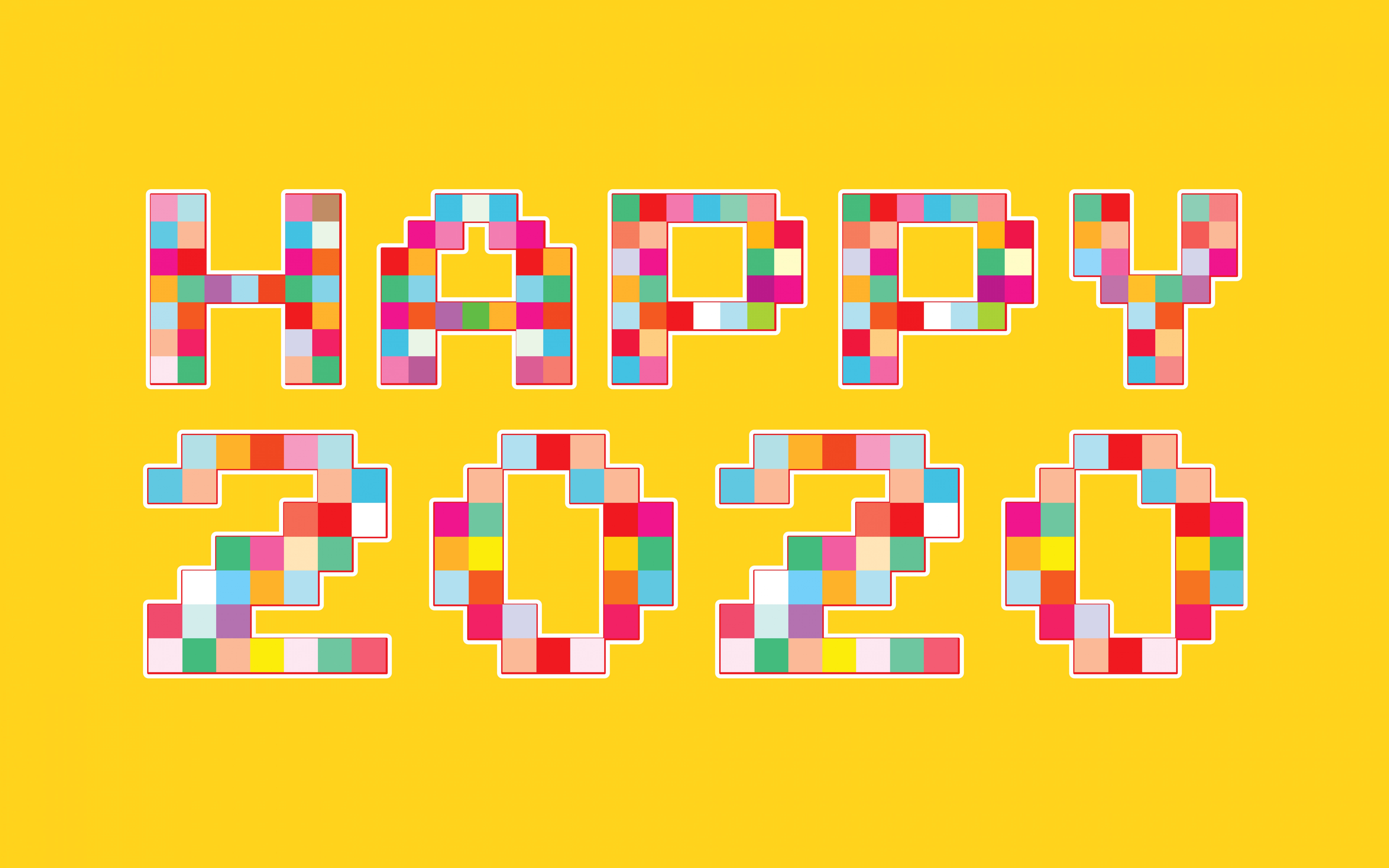 Handy-Wallpaper Feiertage, Neujahr, Farben, Neujahr 2020 kostenlos herunterladen.