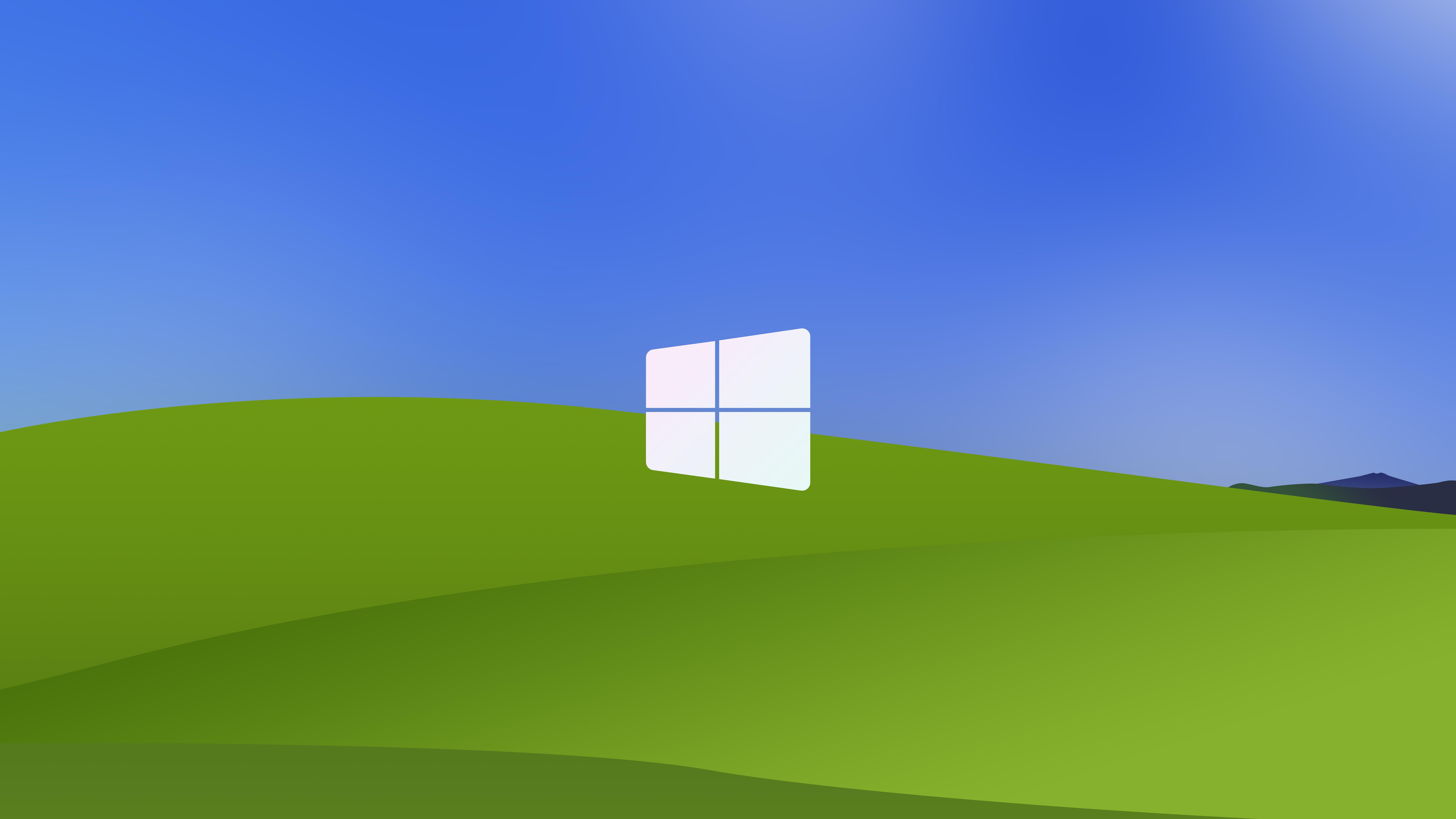 Скачать обои бесплатно Окна, Технологии, Минималистский, Лого, Windows 10 картинка на рабочий стол ПК