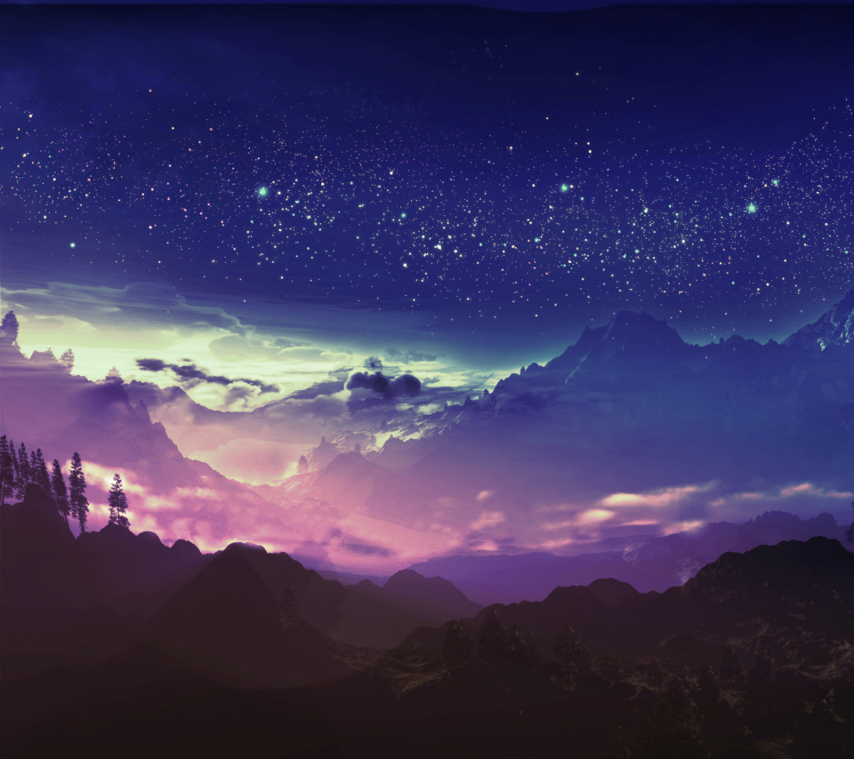 Free download wallpaper Anime, Landscape, Sky, Mountain, Cloud on your PC desktop