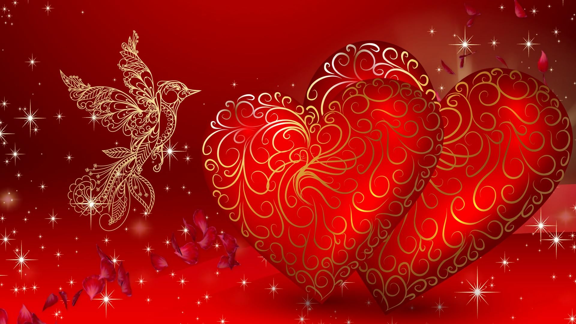 Скачать картинку Красный, Сердце, День Святого Валентина, Праздничные, Голубиные в телефон бесплатно.