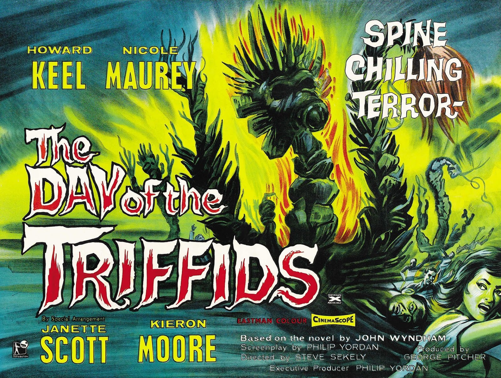 Download mobile wallpaper Halloween, Sci Fi, Creepy, Spooky, Movie, Horror, Scary, The Day Of The Triffids for free.